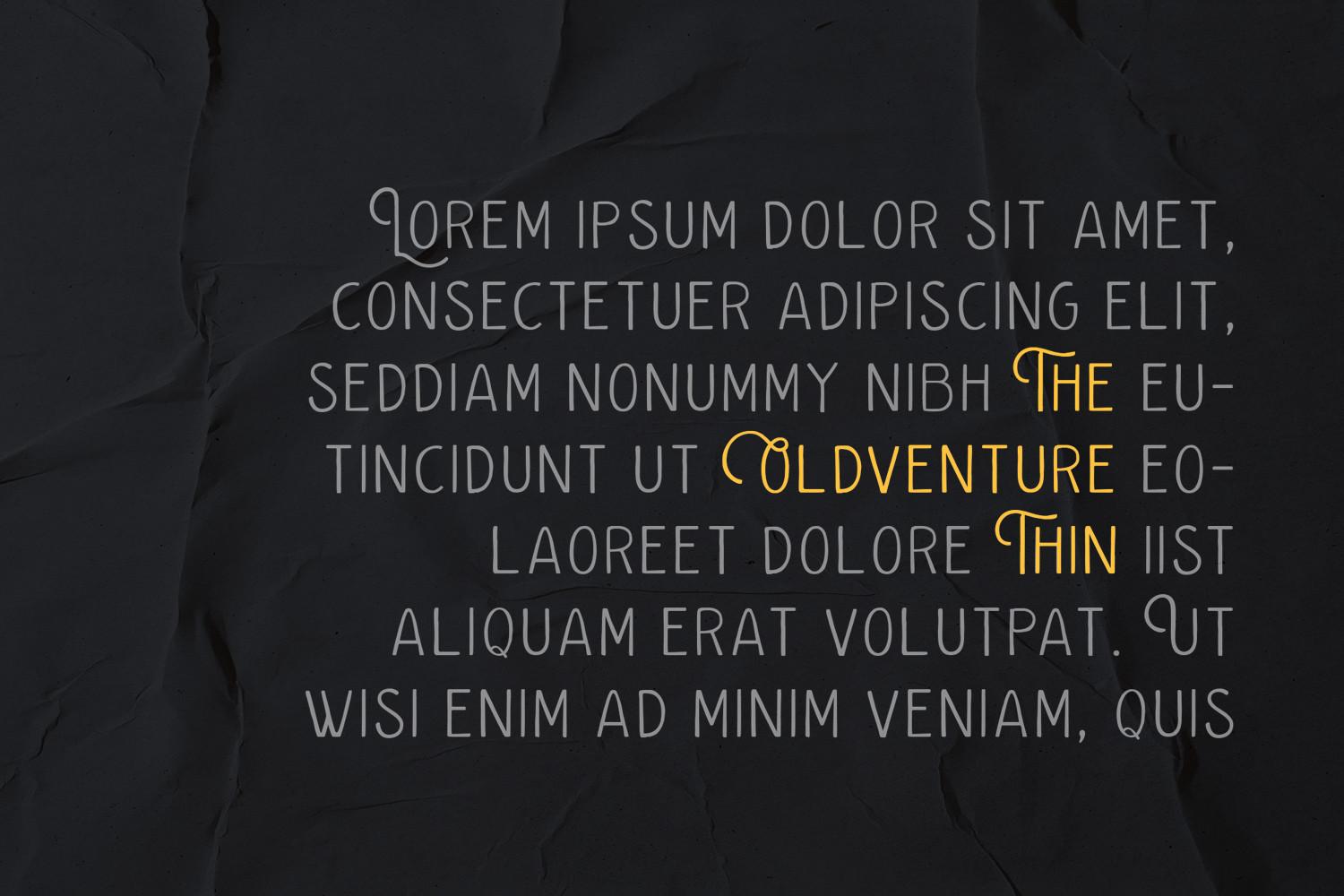 The Oldventure Font