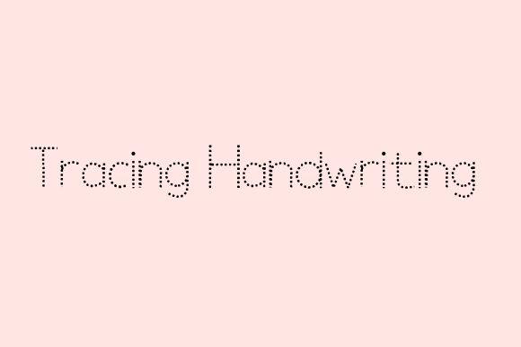 Tracing Handwriting Font