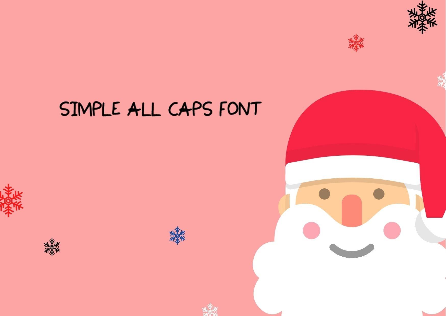 Simple All Caps Font