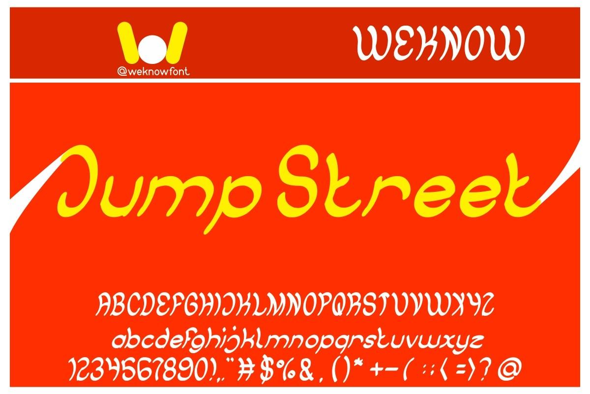 Jump Street Font