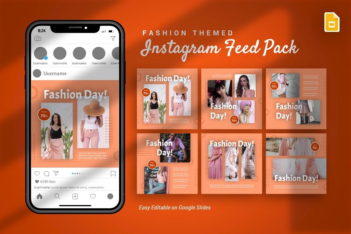 Instagram Feed - Fashion Google Slides