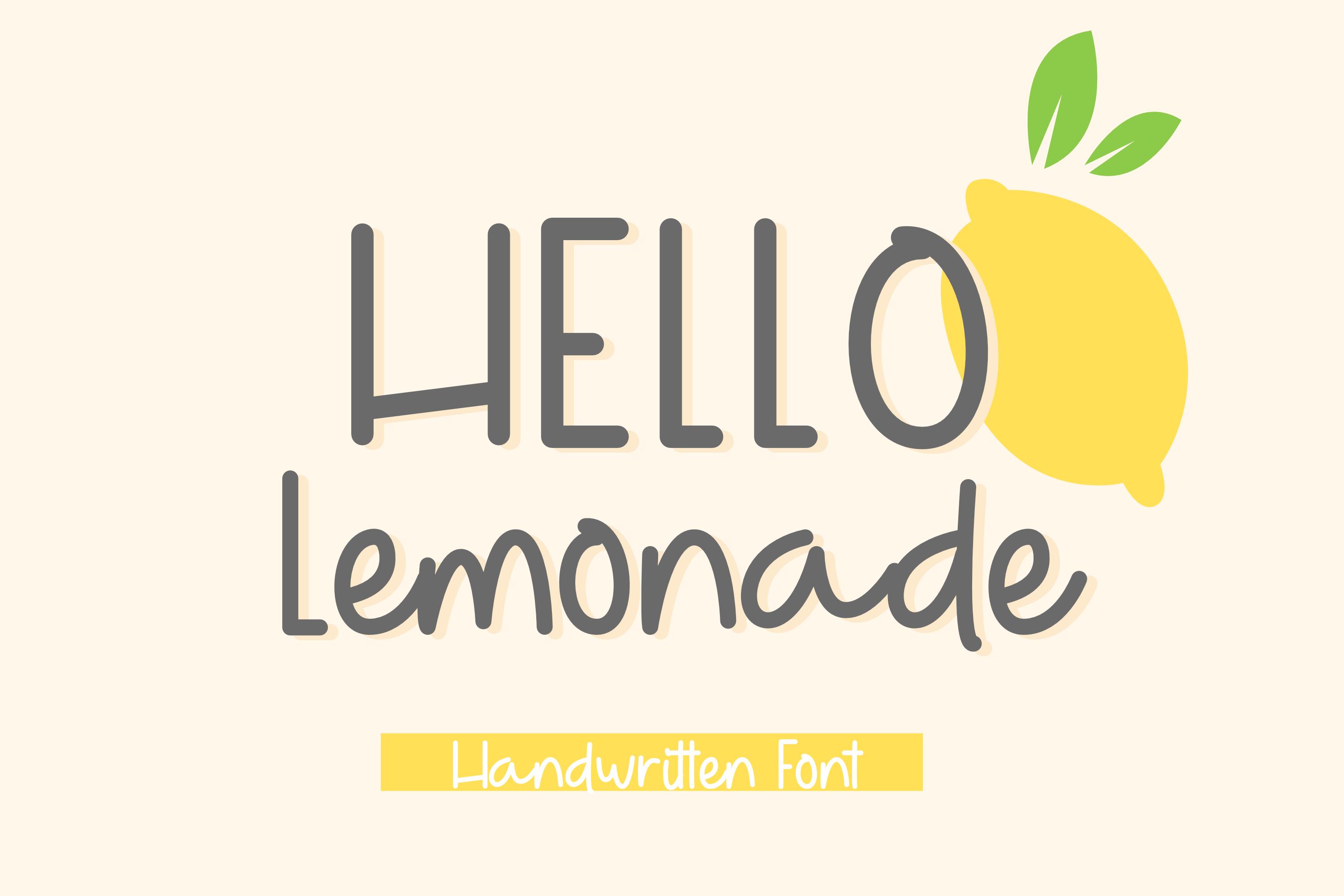 Hello Lemonade Font