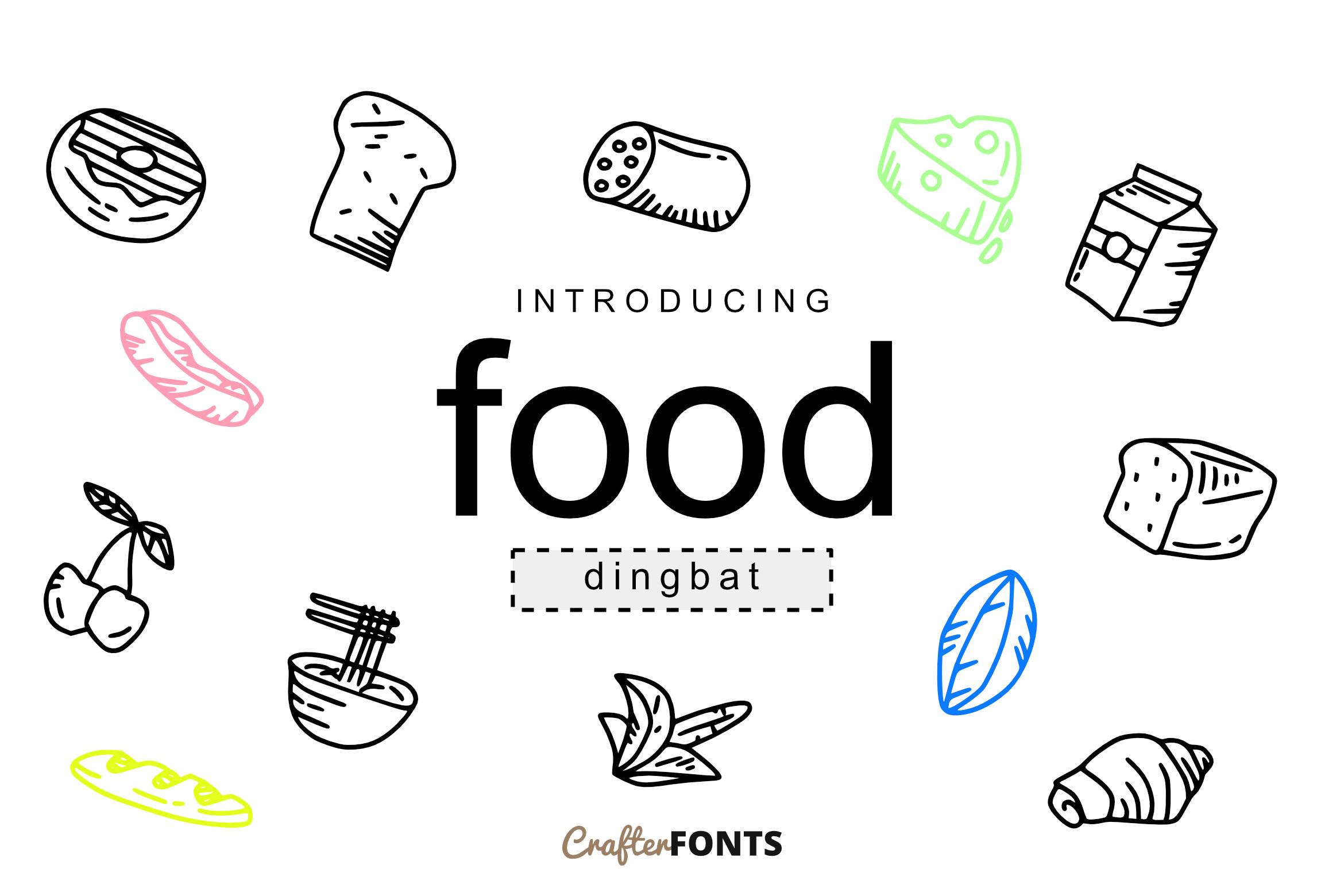 Food Doodle Font