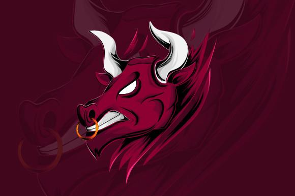 Bull Head Illustration