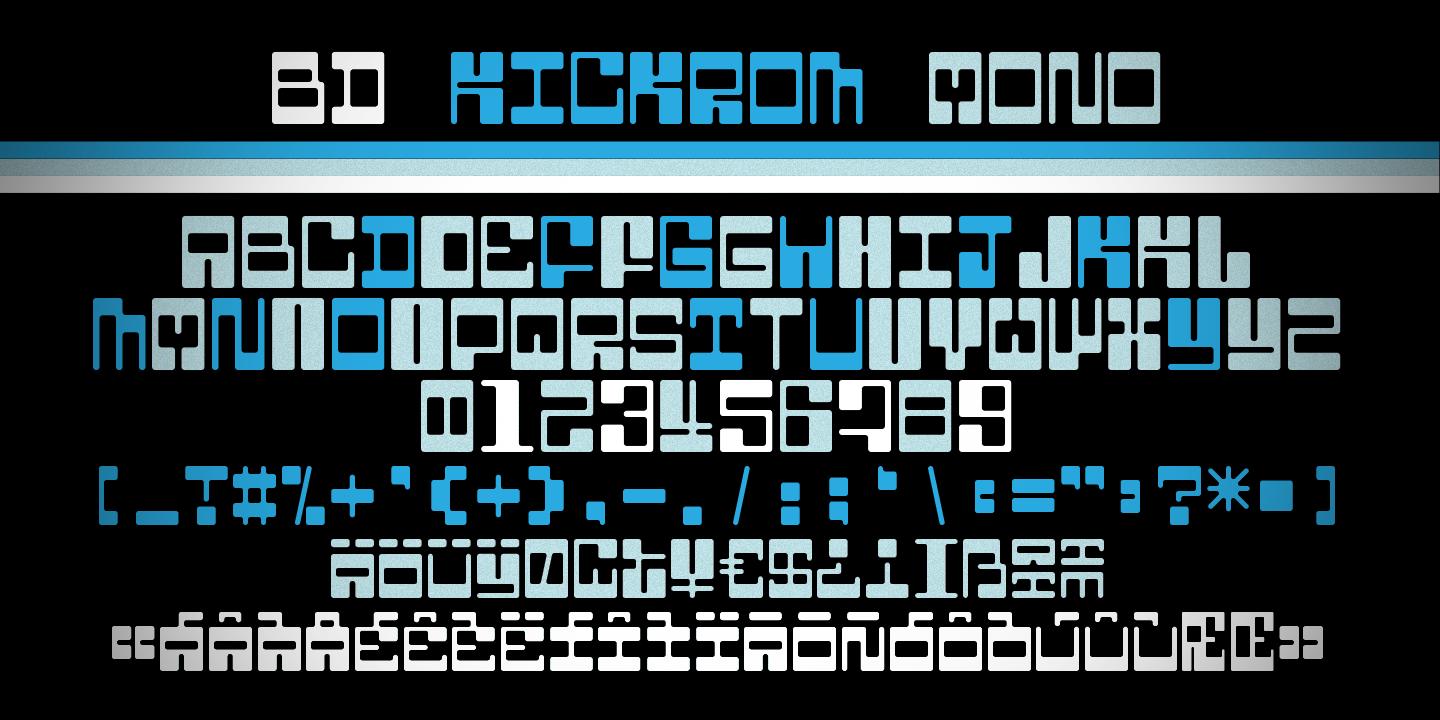 BD Kickrom Mono Font