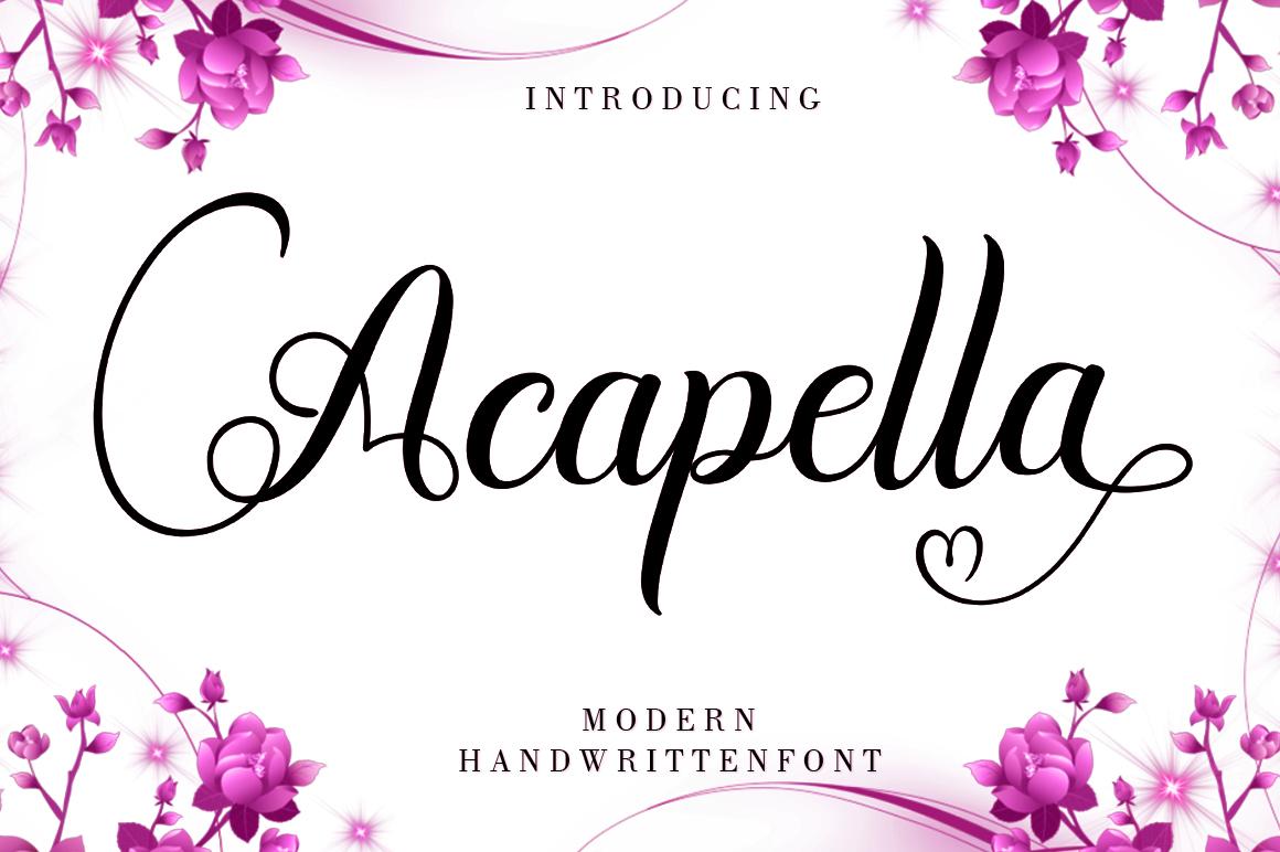 Acapella Font