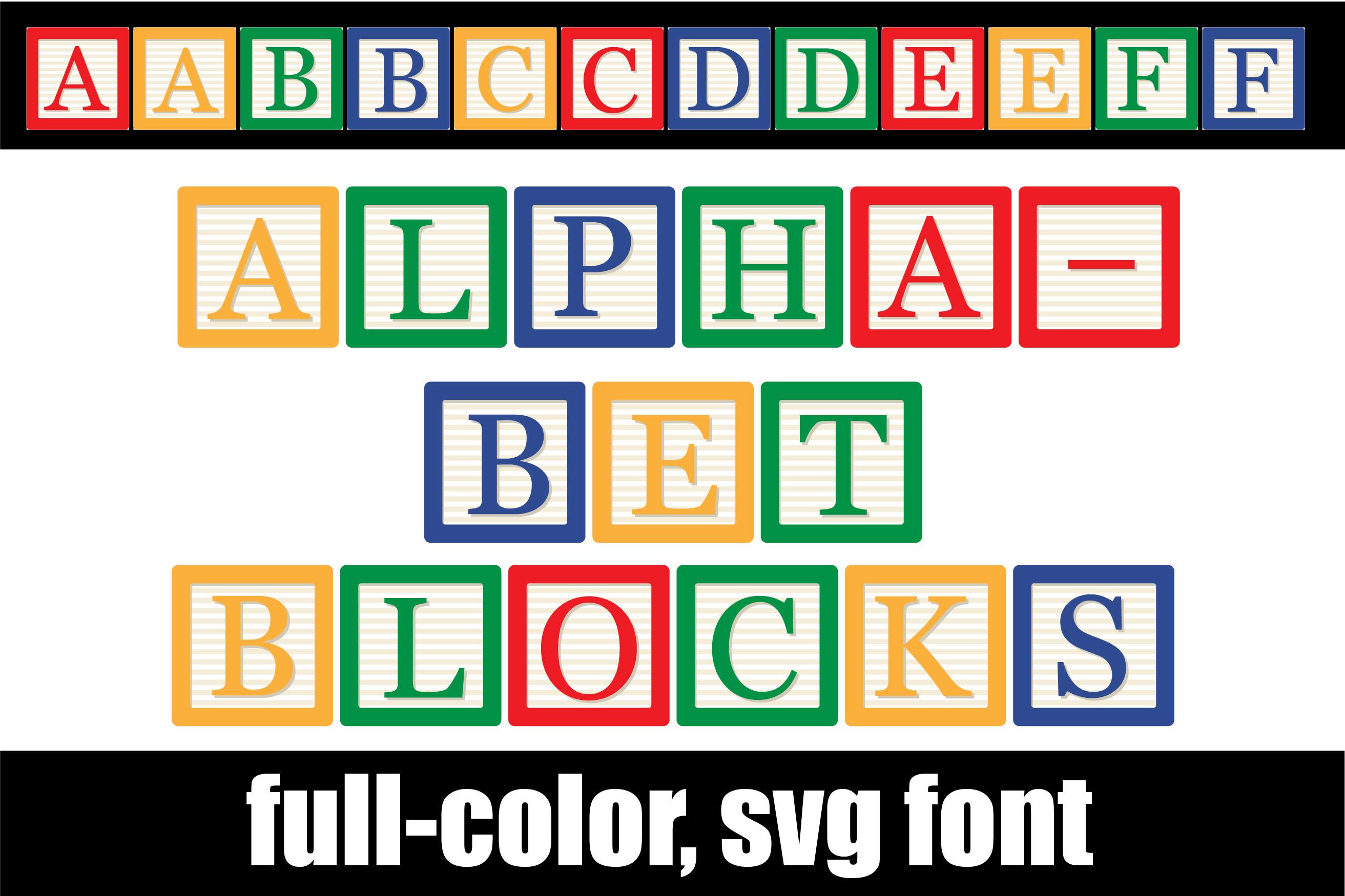 Alphabet Blocks Font