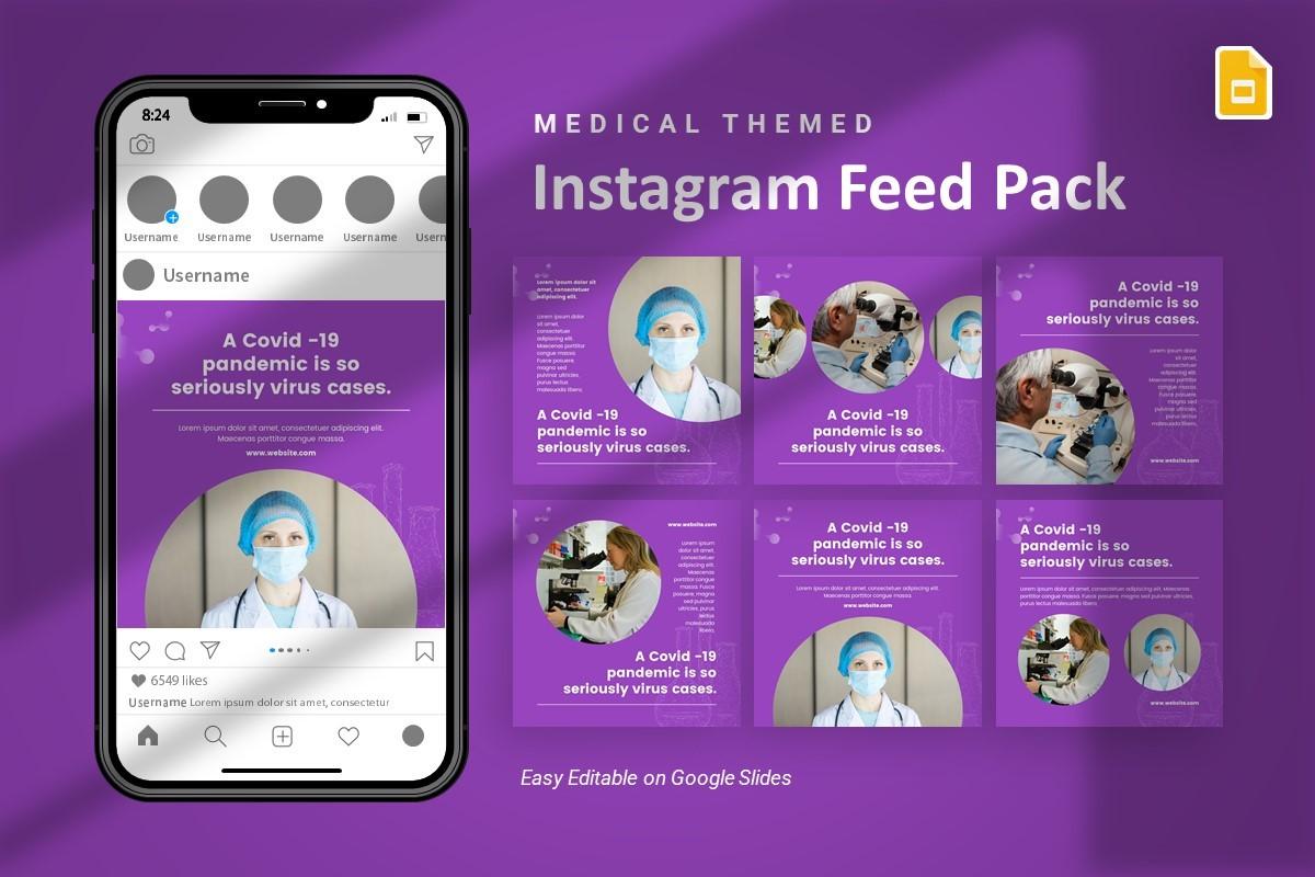 Instagram Feed - Medical Google Slides
