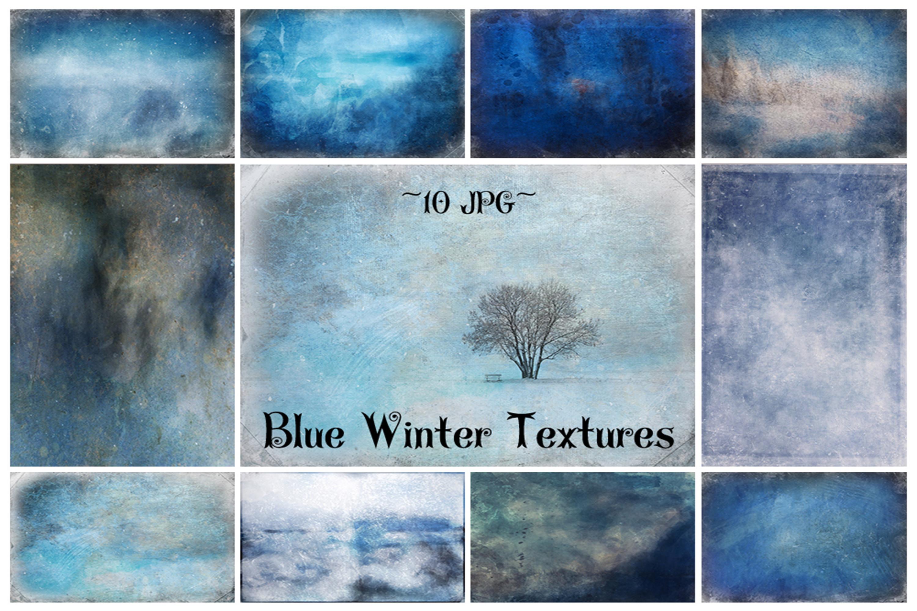 Blue Winter Textures, Fine Art Textures