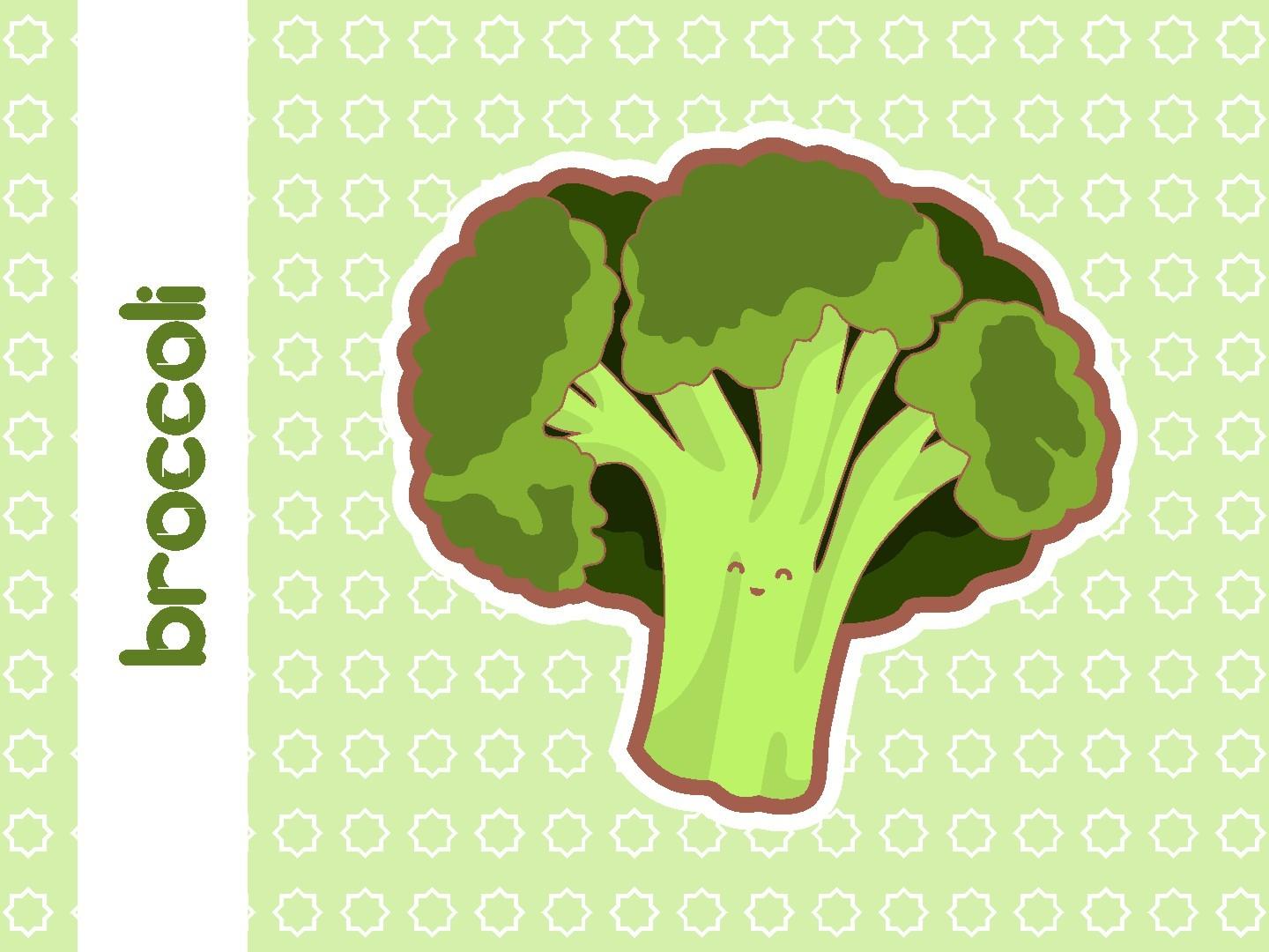 Cute Broccoli Vector Illustration