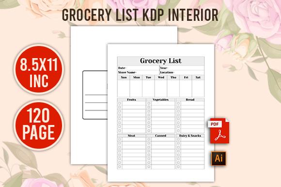 Grocery List KDP Interior