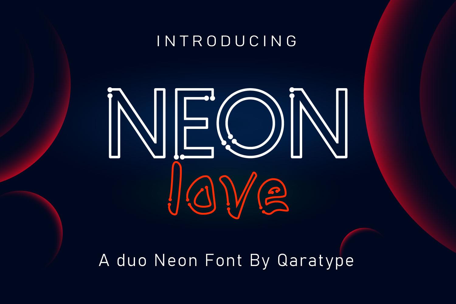 Neon Love Font
