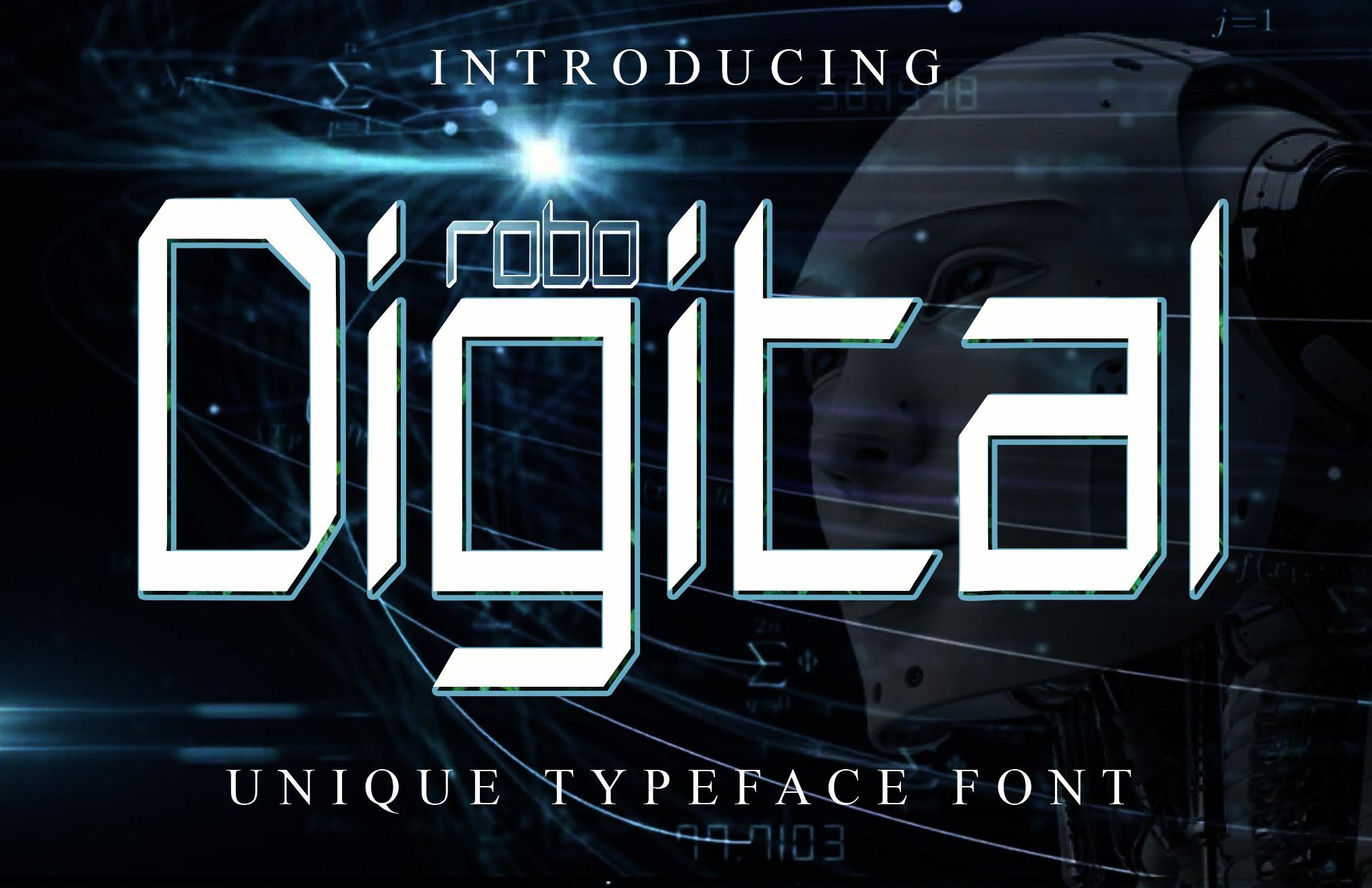 Robo Digital Font