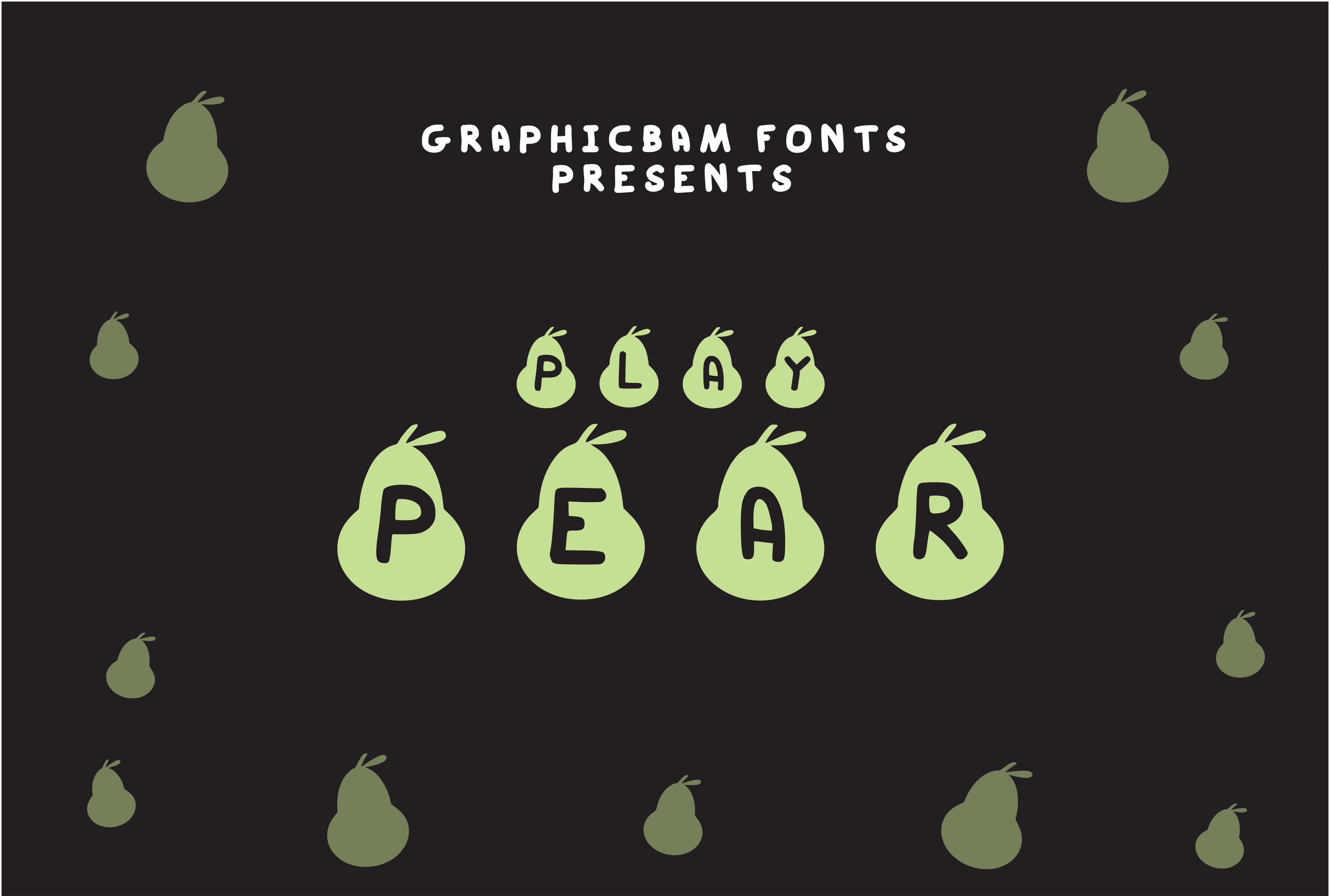 Play Pear Font