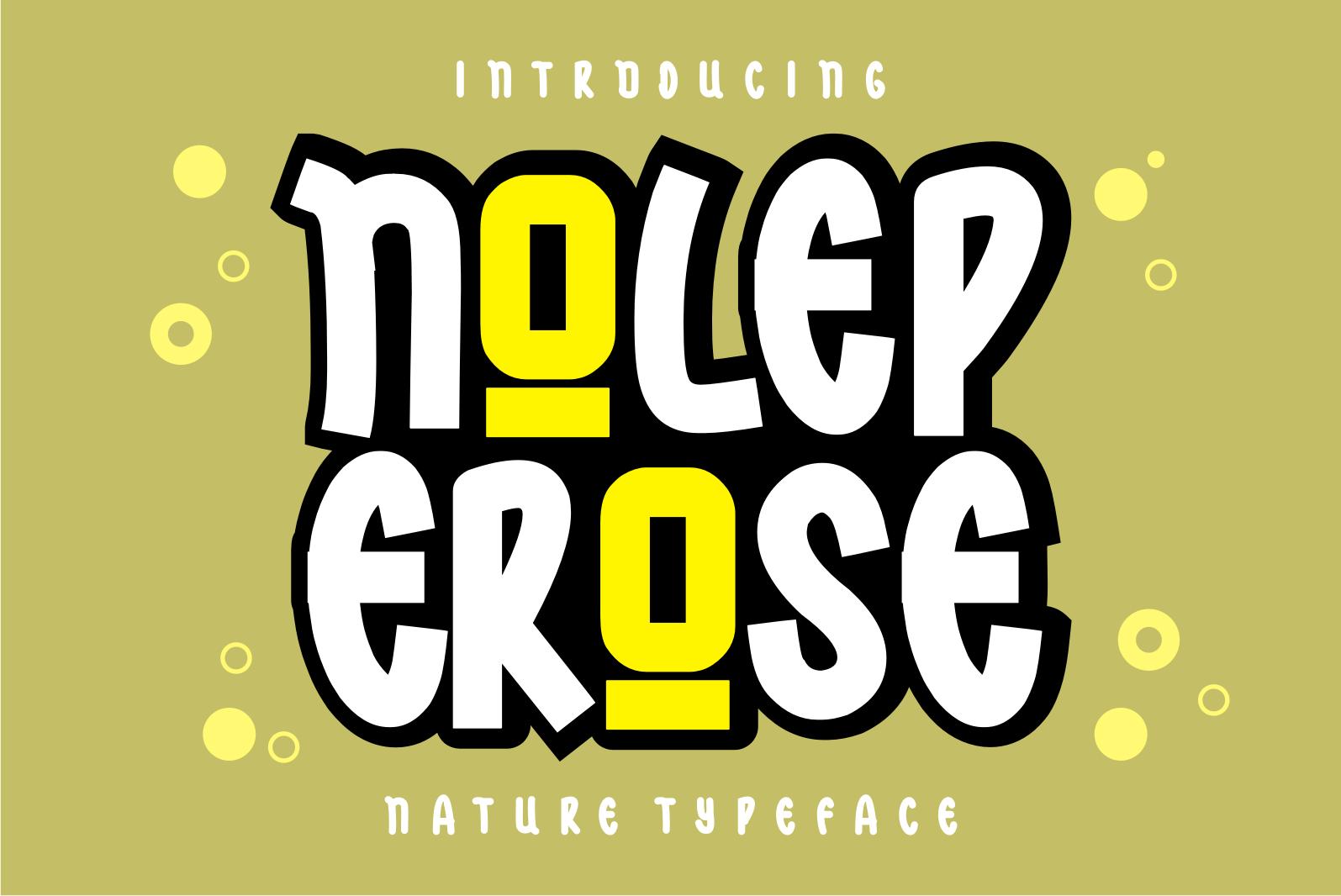 Nolep Erose Font