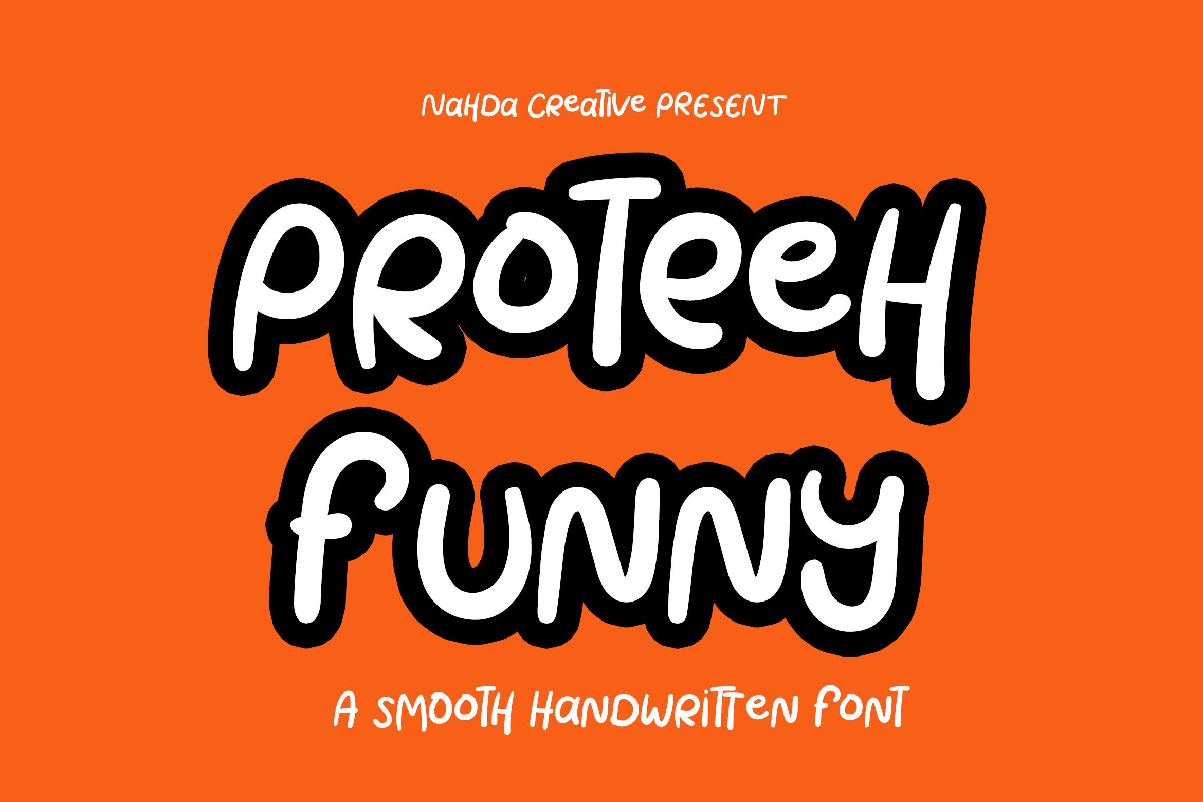 Proteeh Funny Font