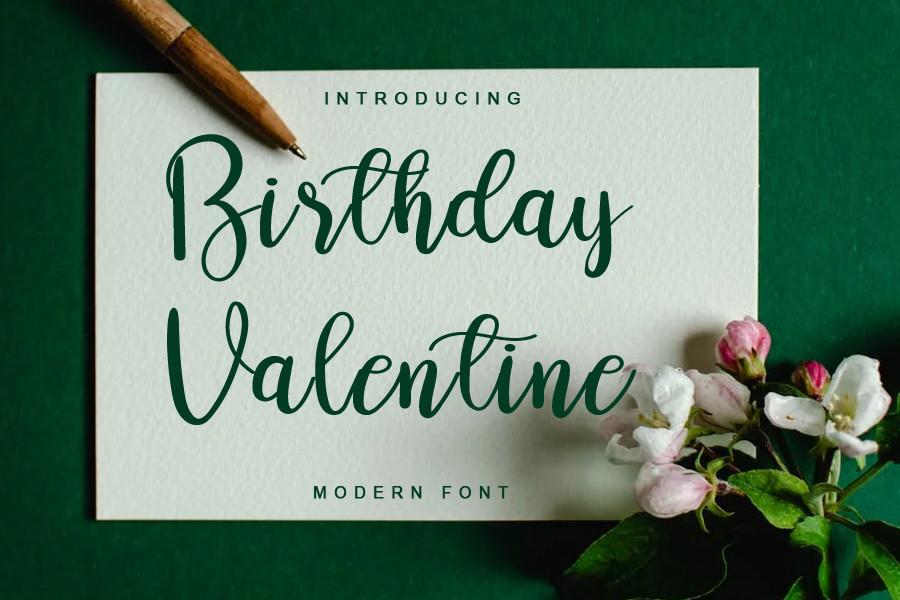 Birthday Valentine Font