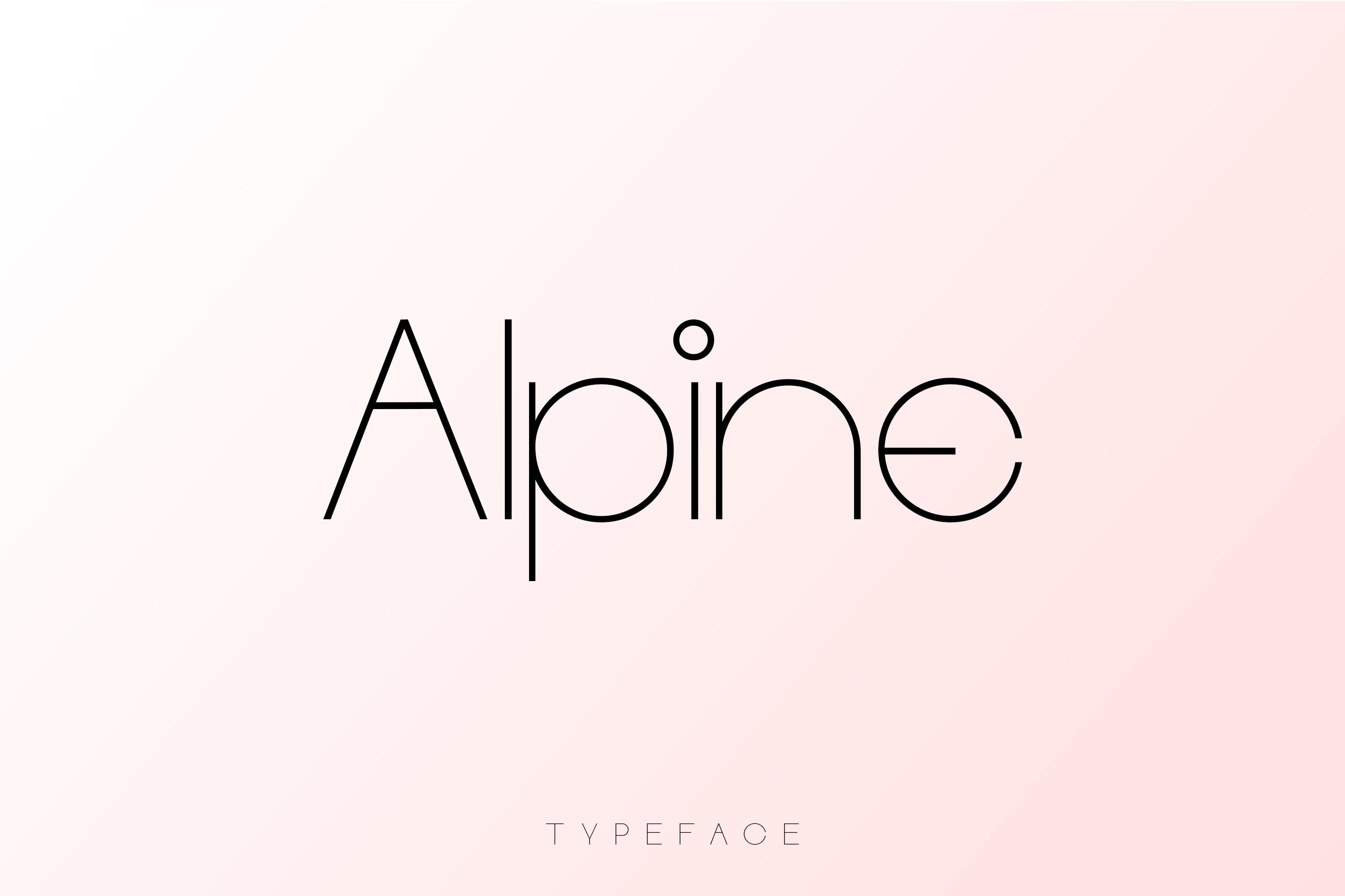 Alpine Font