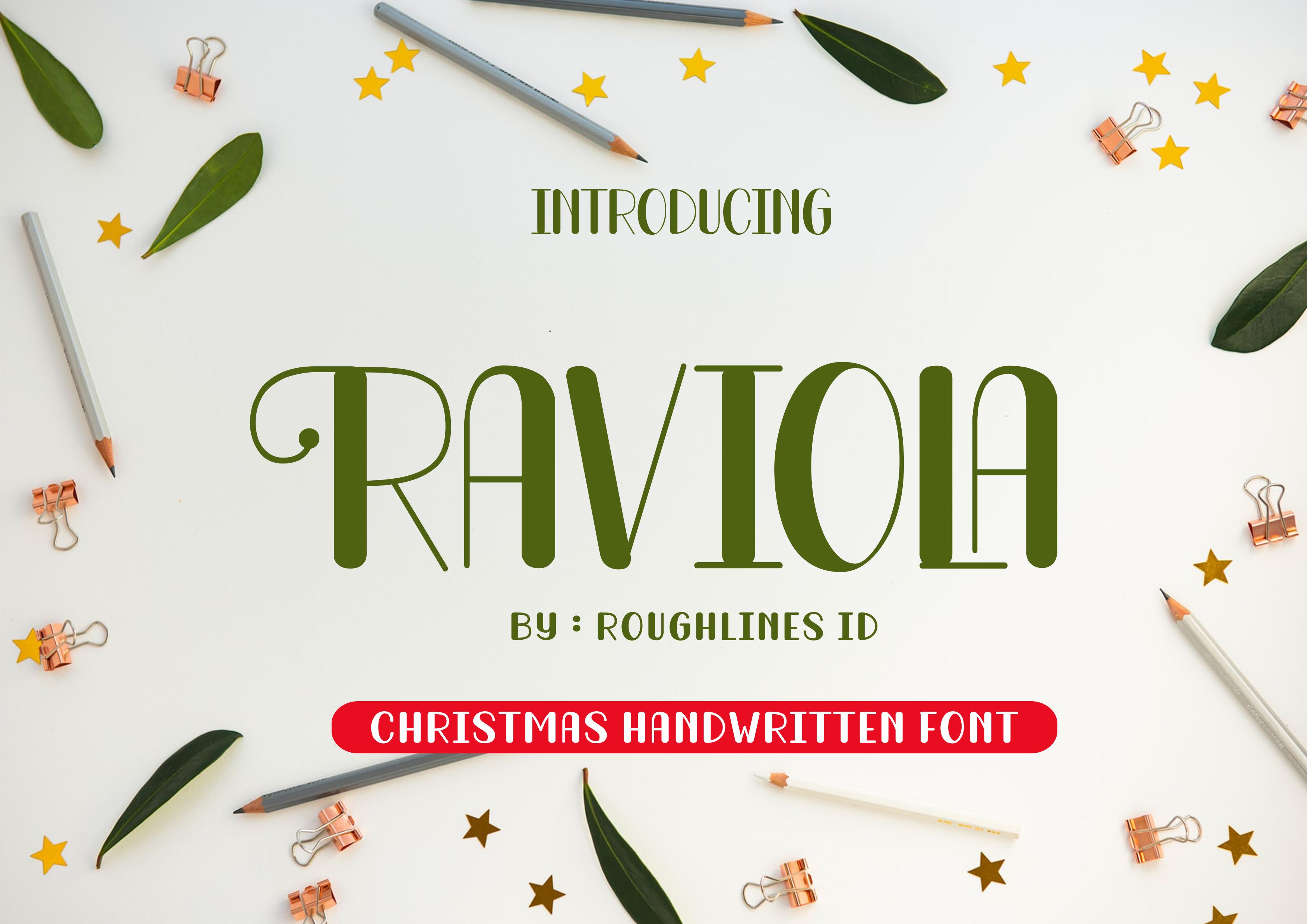 Raviola Christmas Font