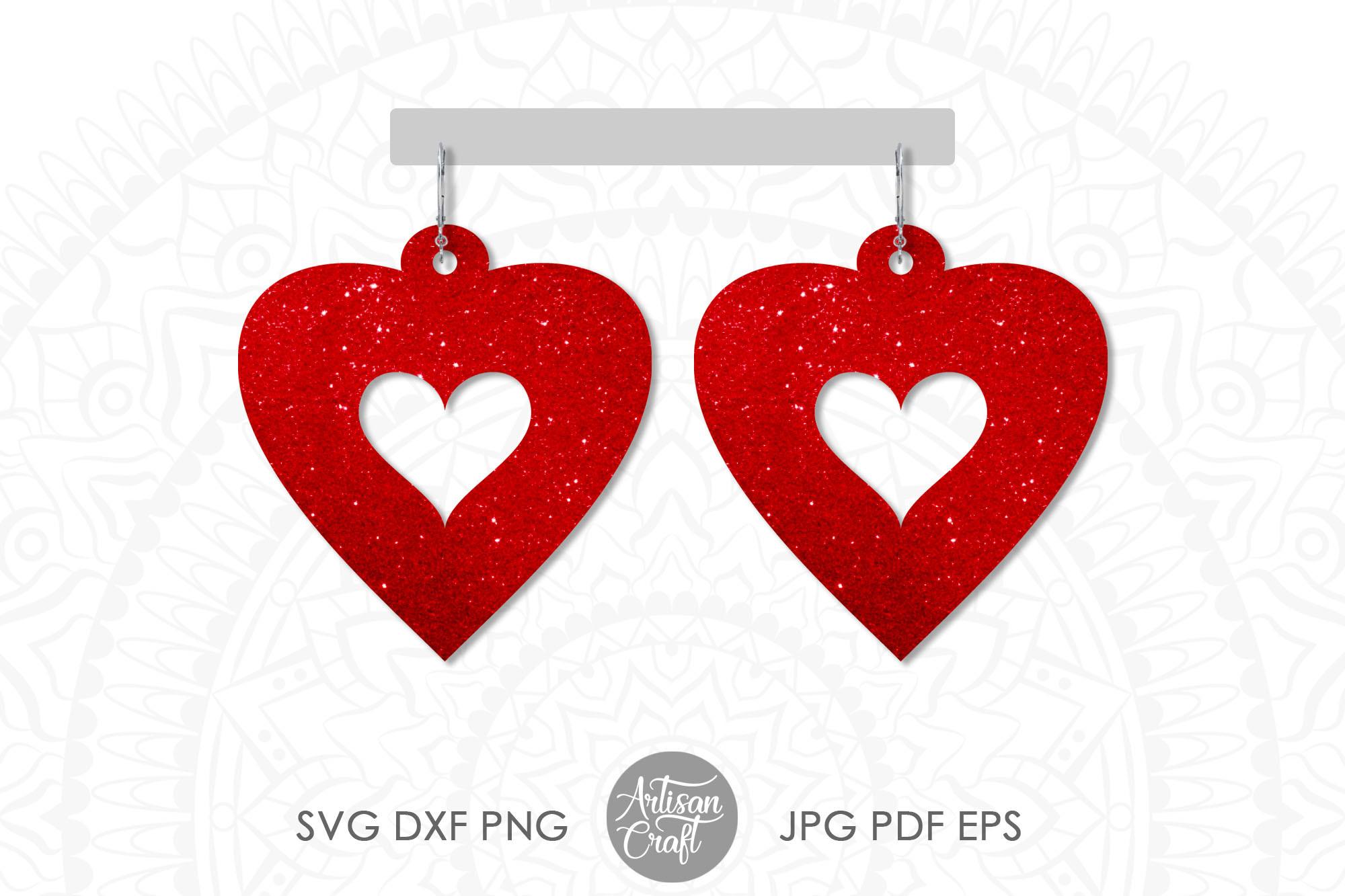 Heart Earrings SVG