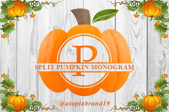 Split Pumpkin Monogram Font