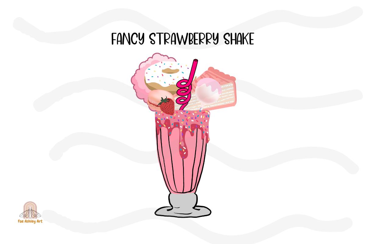 Fancy Strawberry Shake Sublimation