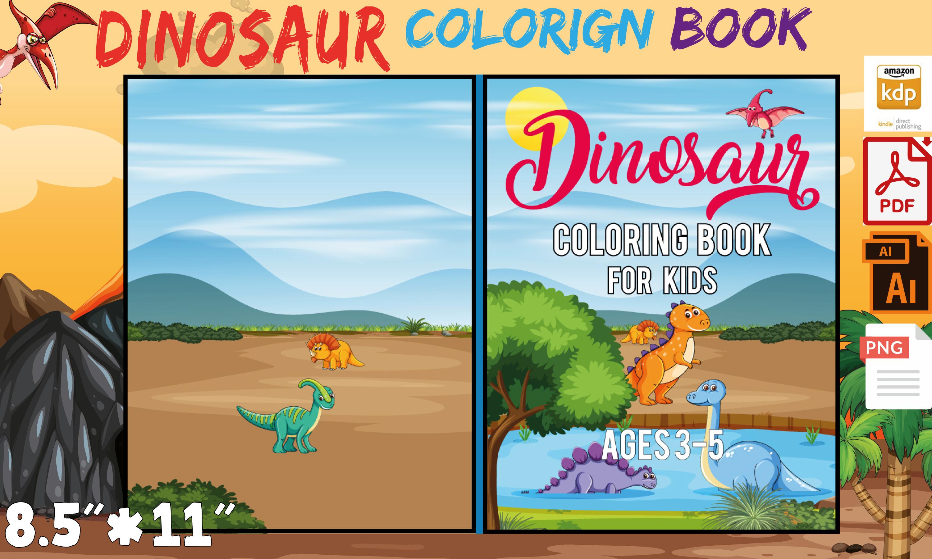 Coloring Book for Kids (Dinosaur)