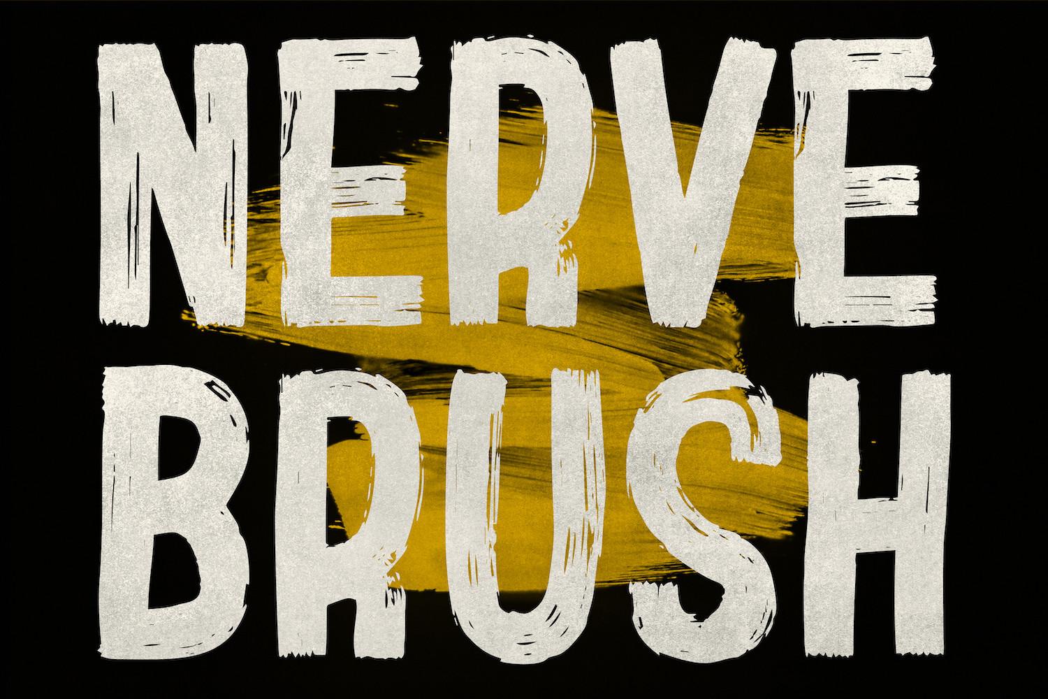 Nerve Brush Font