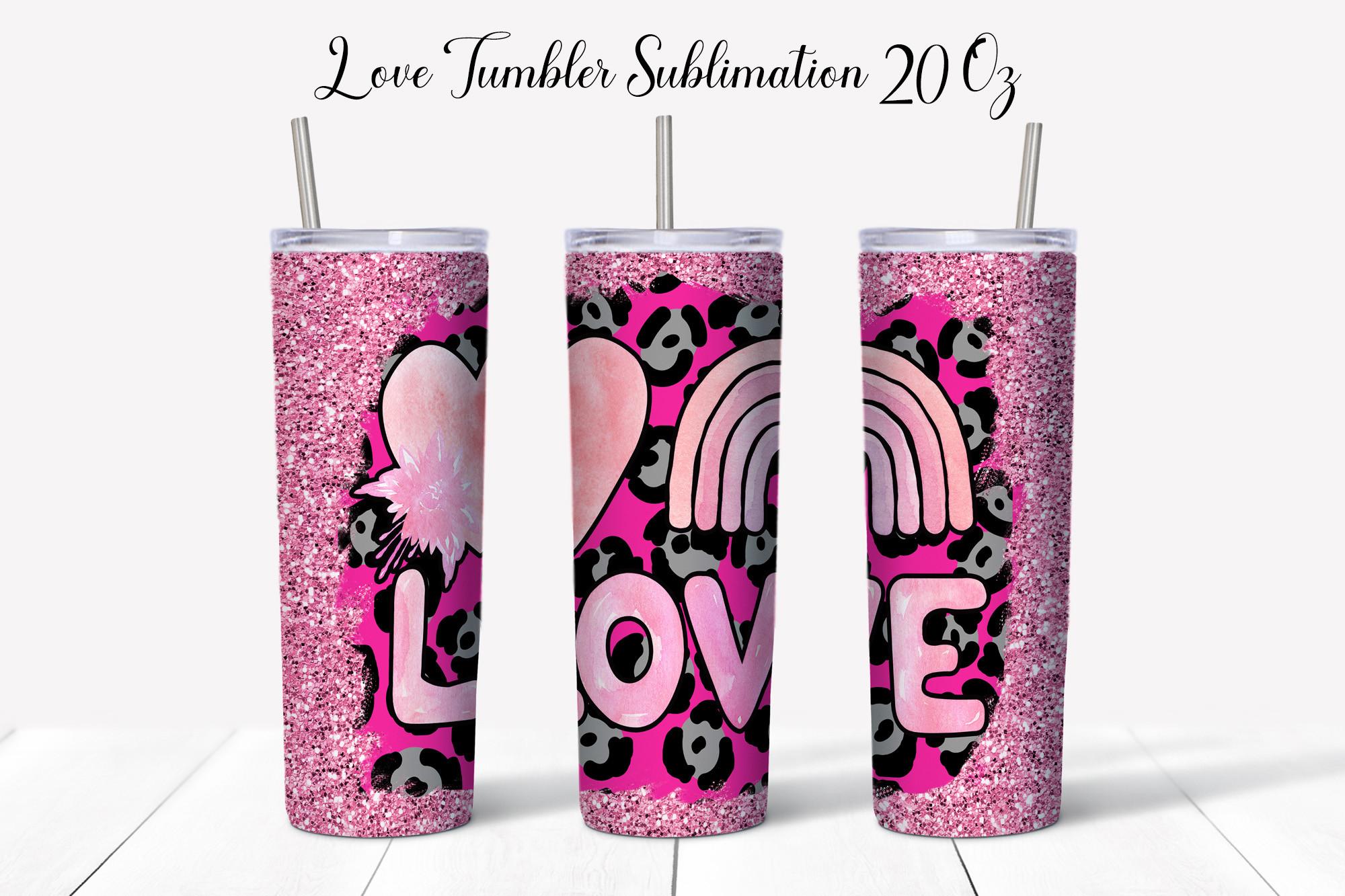 Love Valentine Sublimation Tumbler PNG