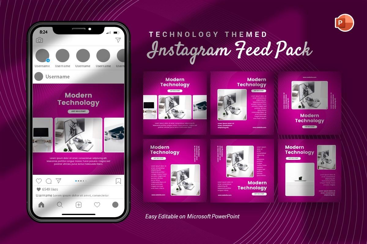 Instagram Feed - Technology Template