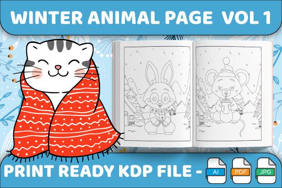 Winter Animal Coloring Pages Vol 1