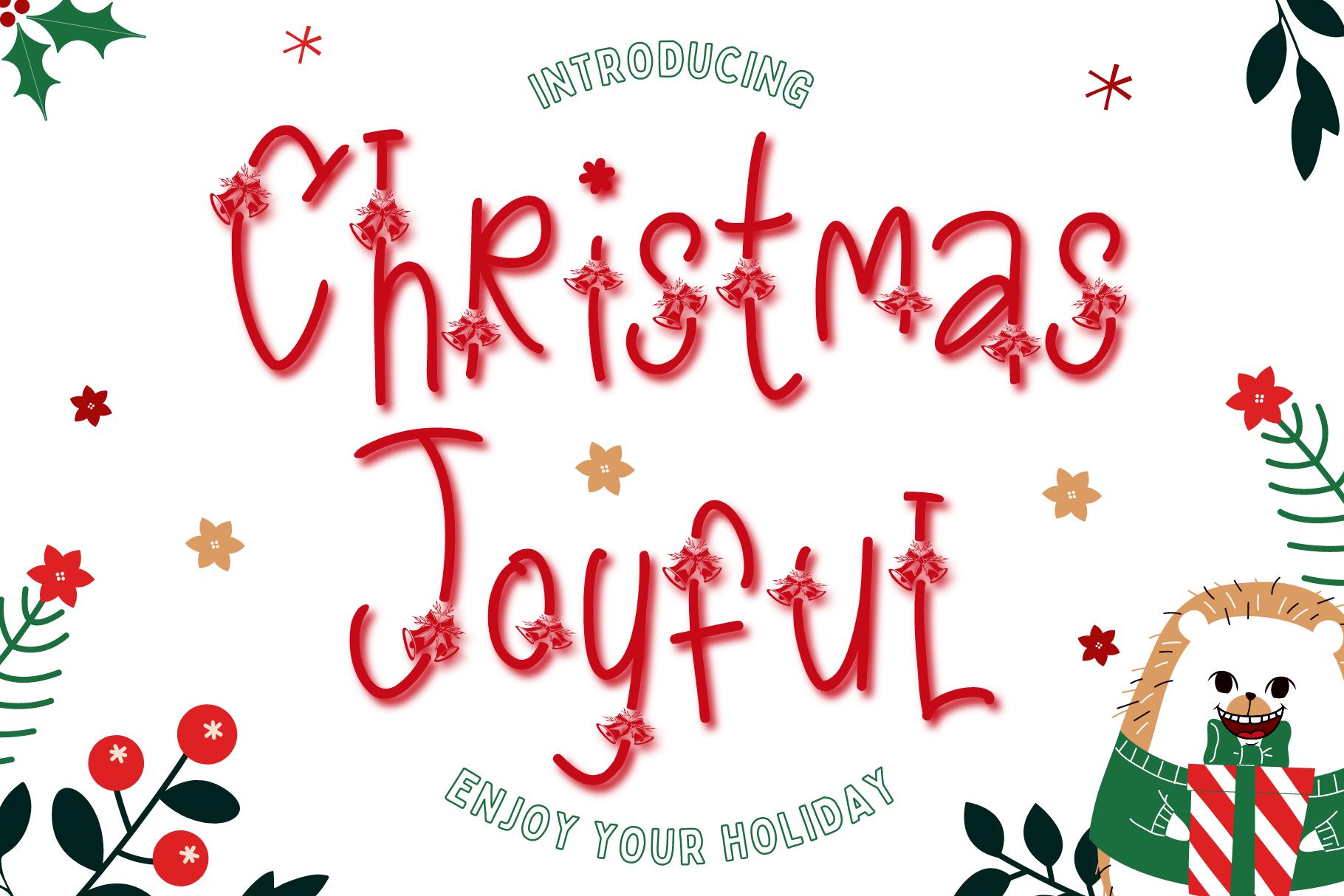 Christmas Joyful Font