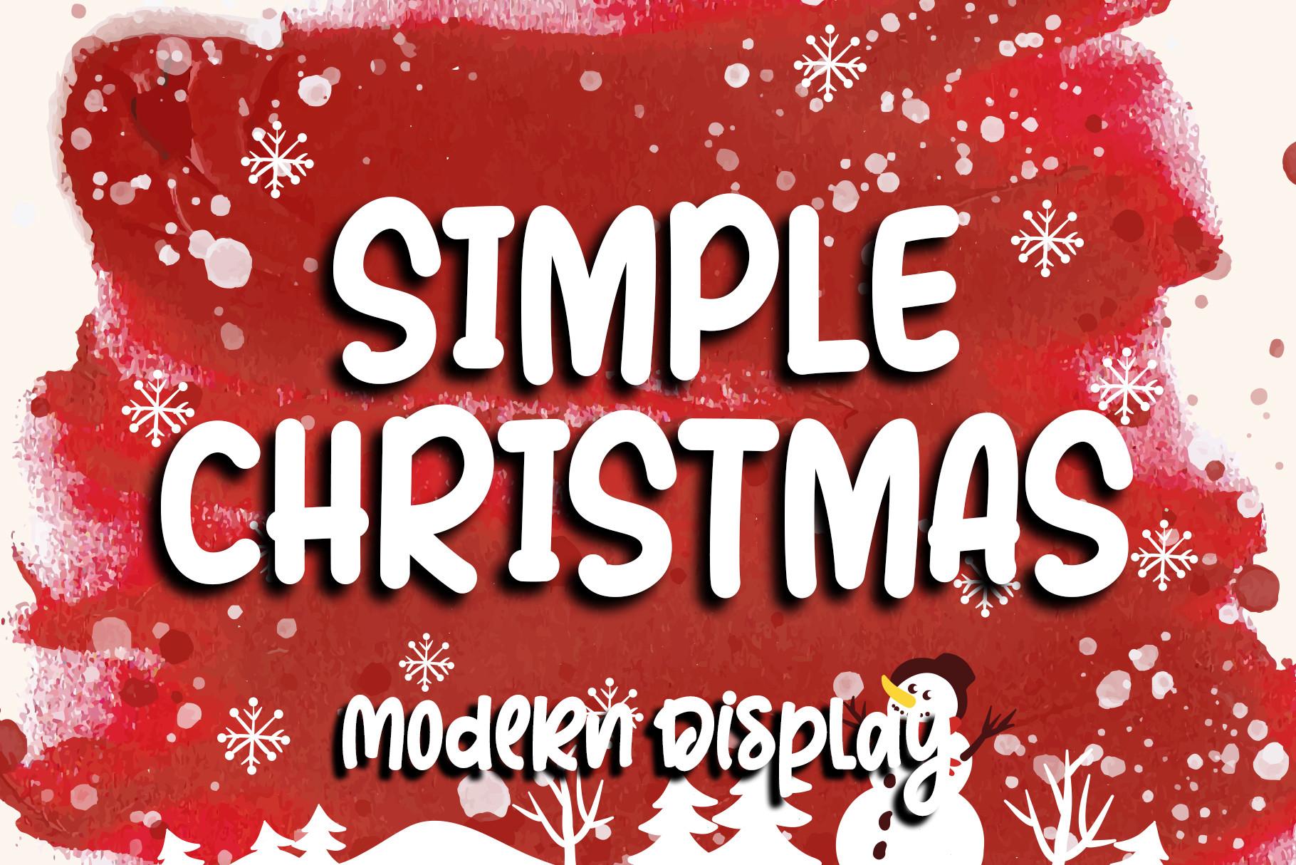 Simple Christmas Font