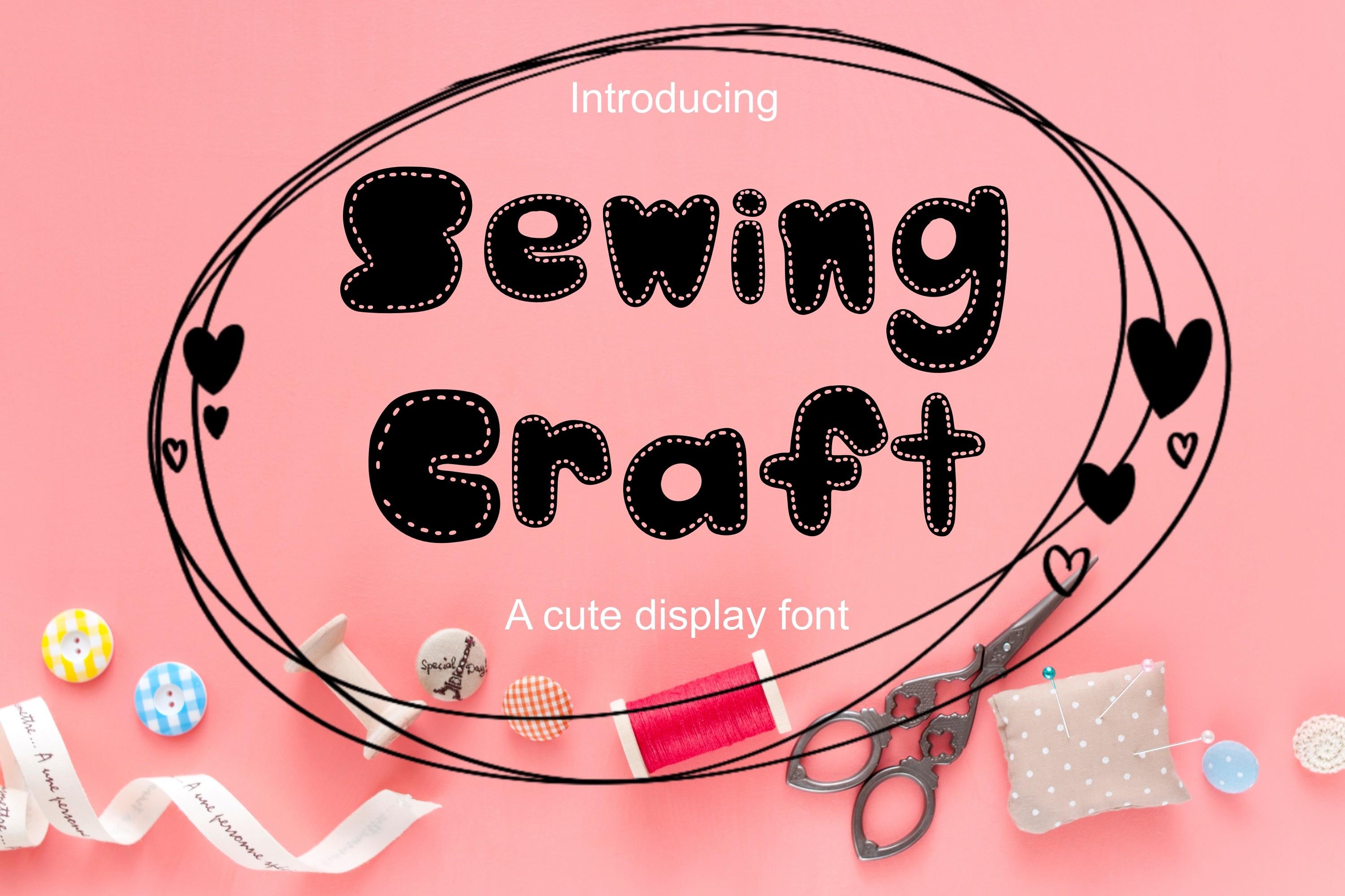 Sewing Craft Font