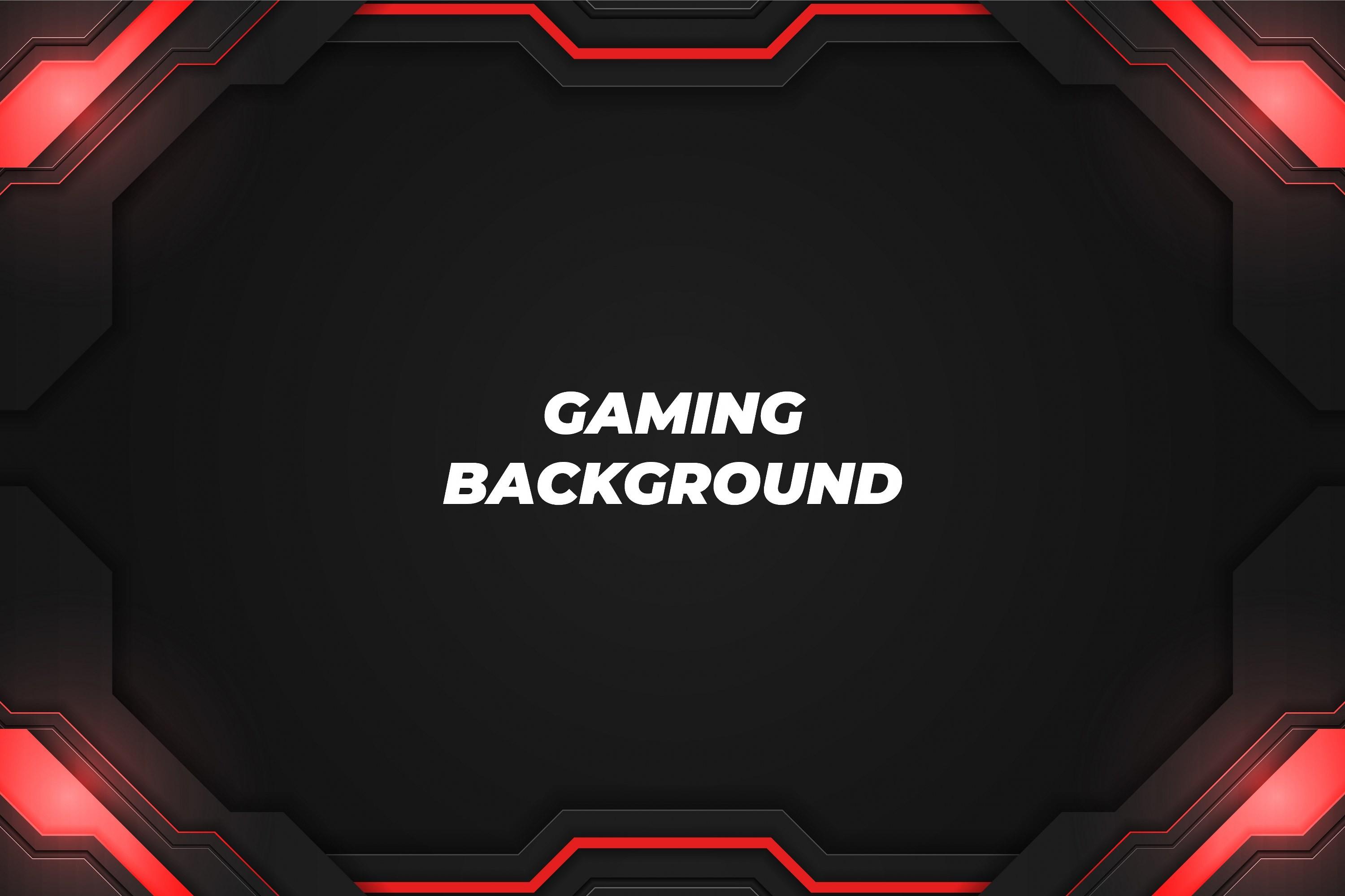 Gaming Background Black and Red