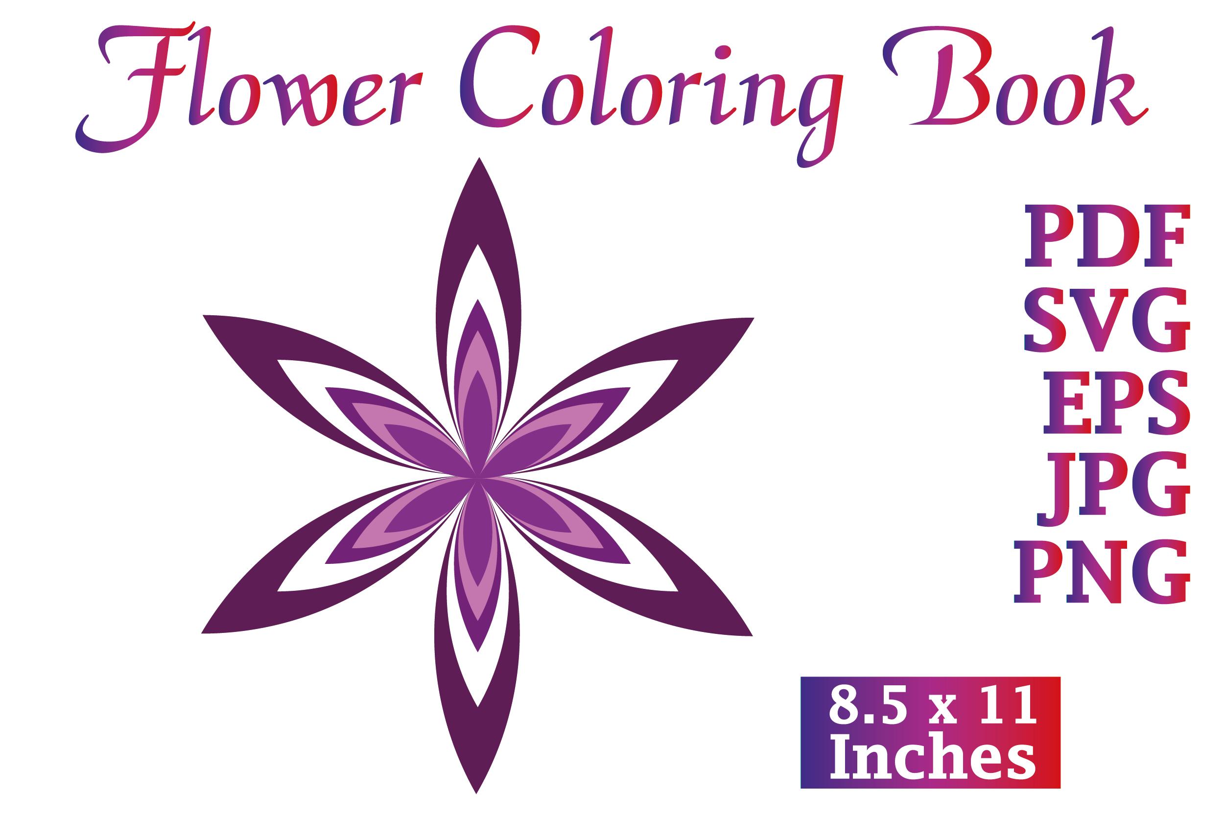 Flower Coloring Book 6