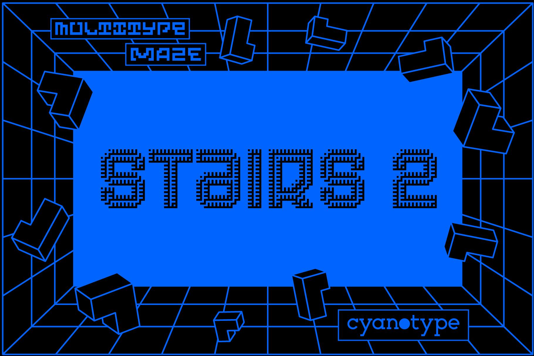 MultiType Maze Stairs 2 Font