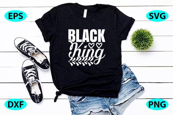 King and Queen Quotes Design, Black King