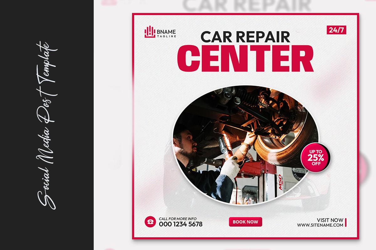 Car Repair Social Media Post Template
