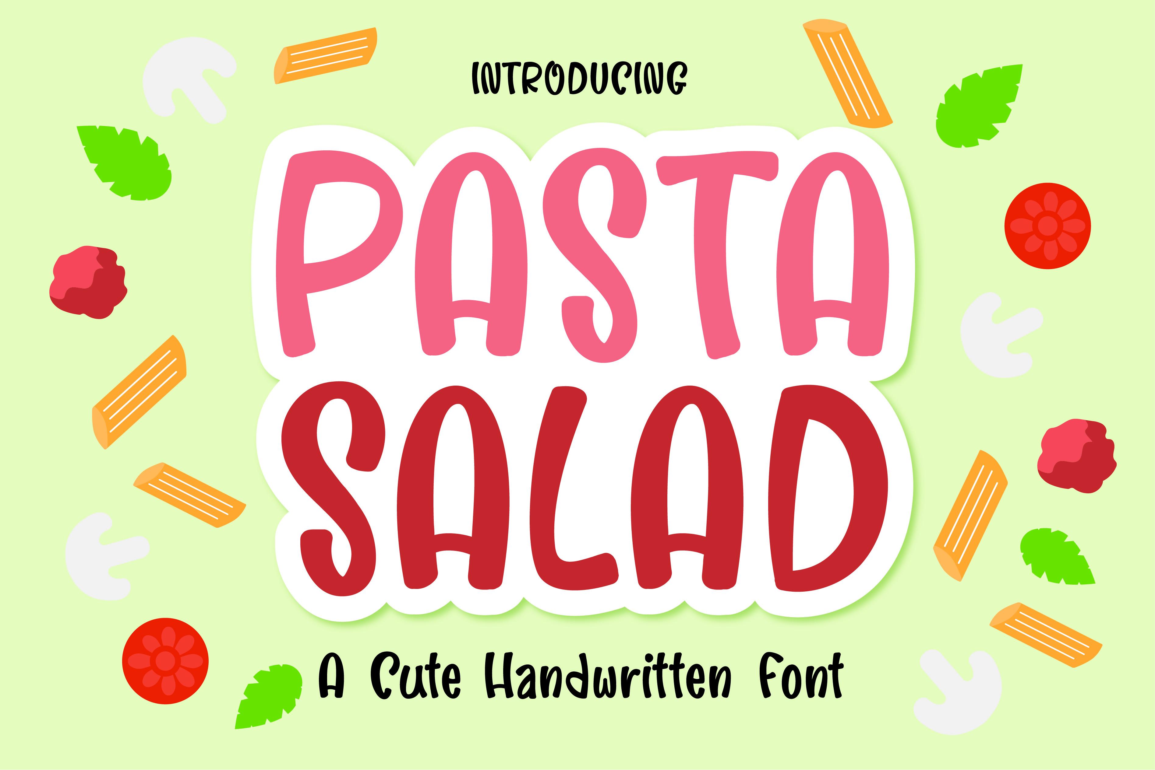 Pasta Salad Font