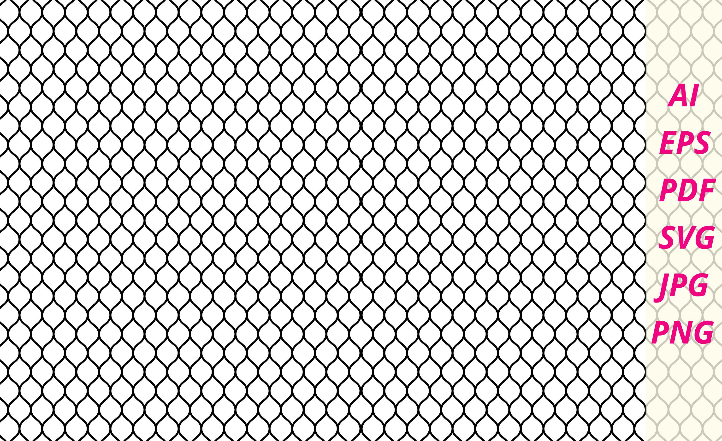 Grill Mesh Cage Octagon Seamless Pattern