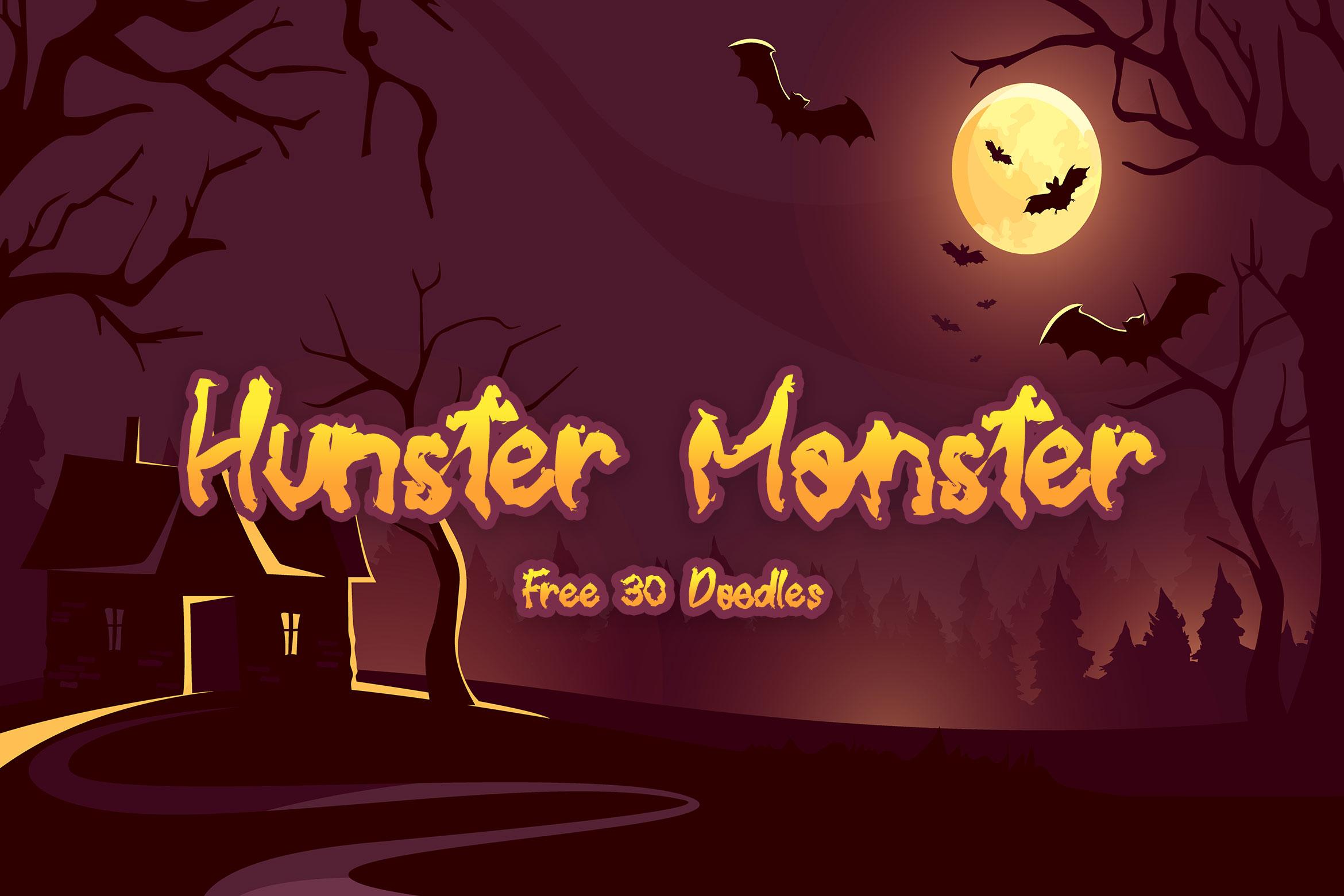 Hunster Monster Font