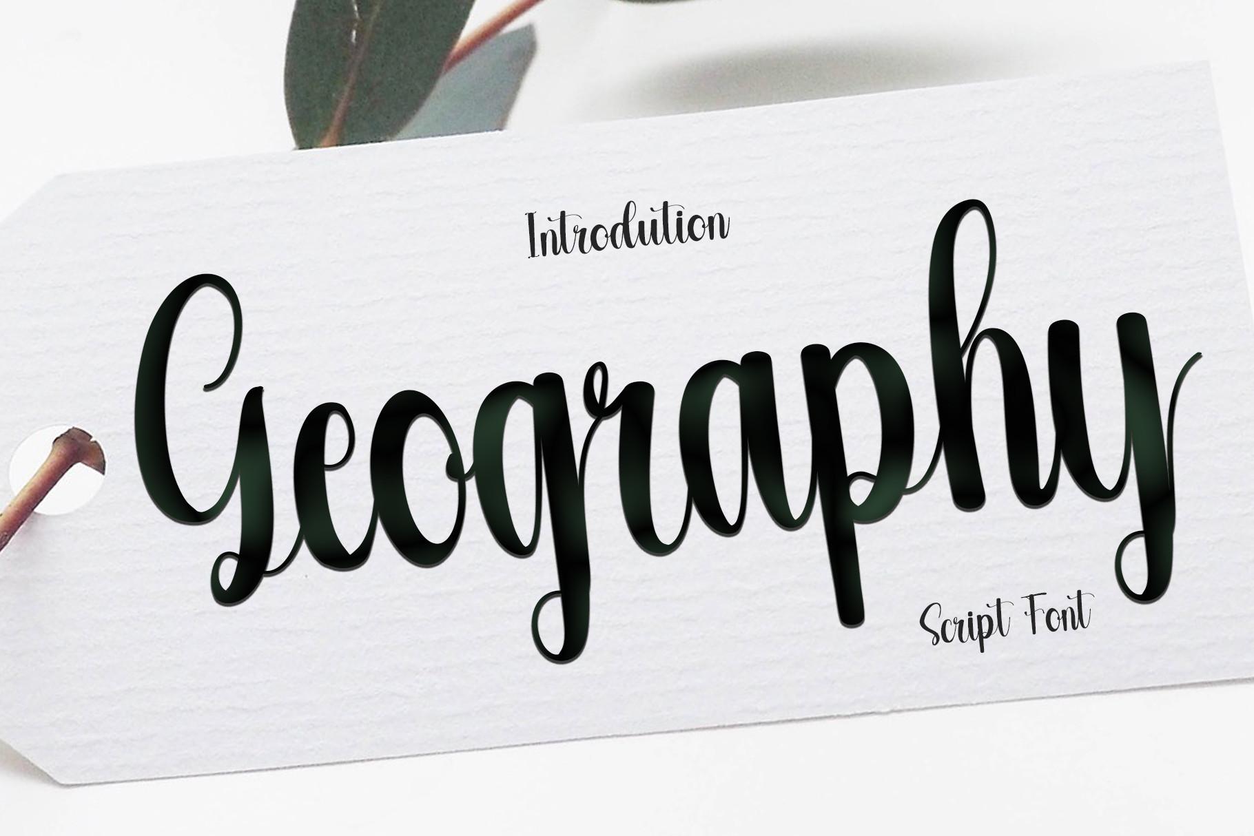 Geography Font
