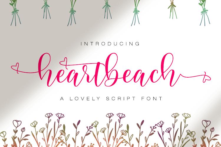 Heart Beach Font