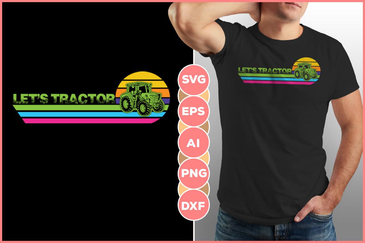 Let's Tractor Design Graphic