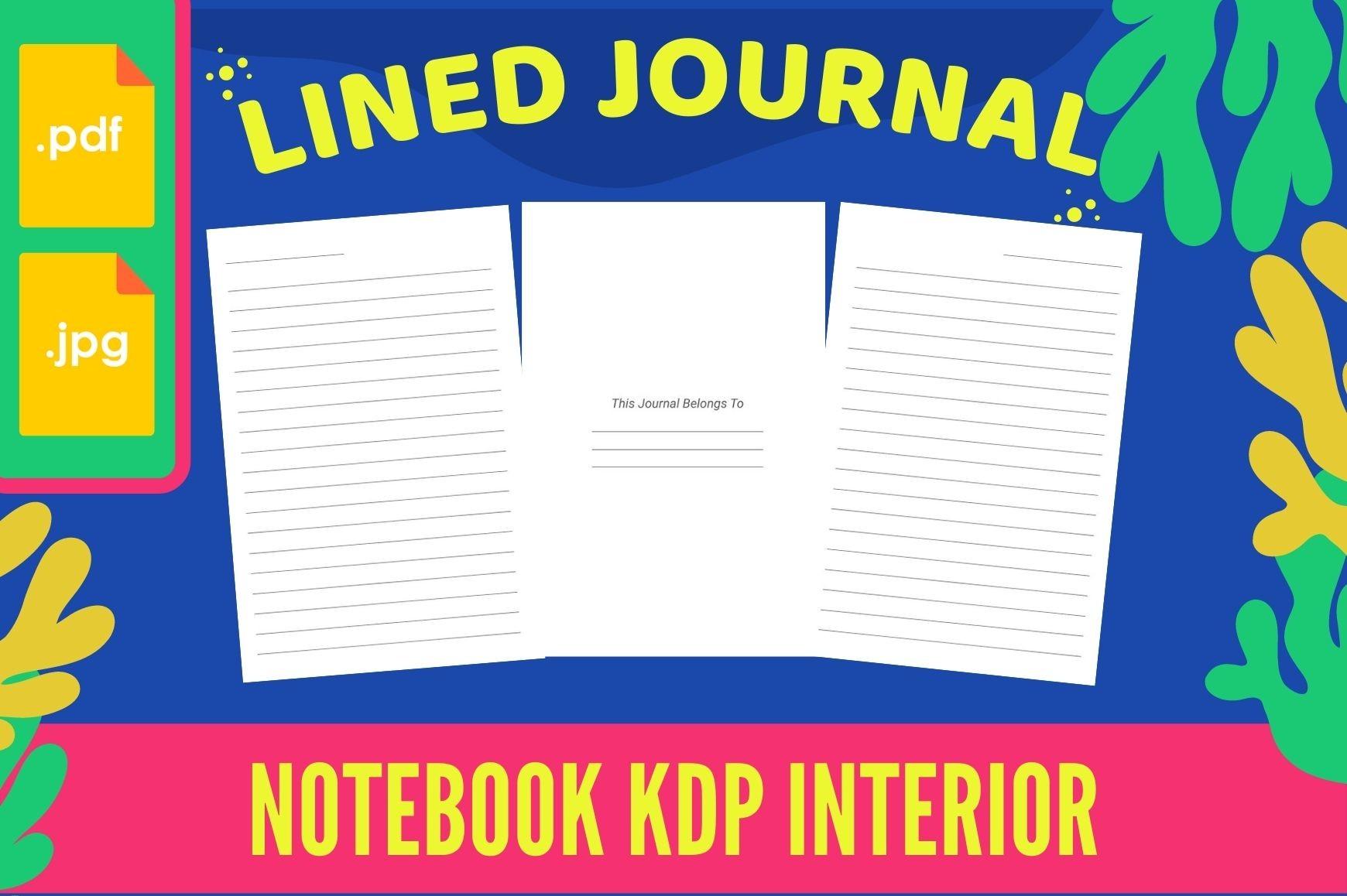Lined Journal Notebook KDP Interior
