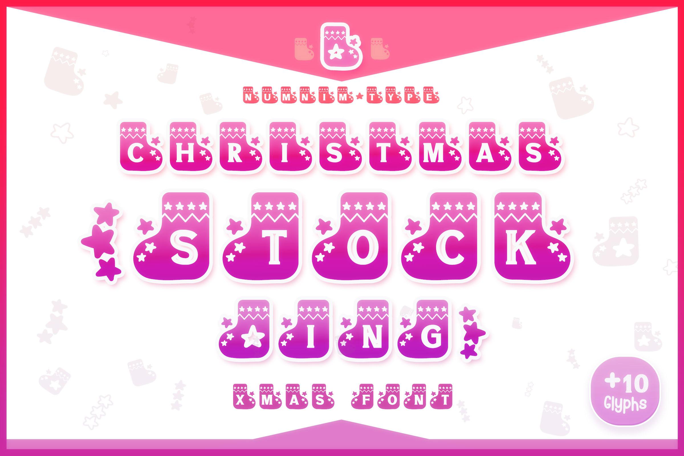 Christmas Stocking Font