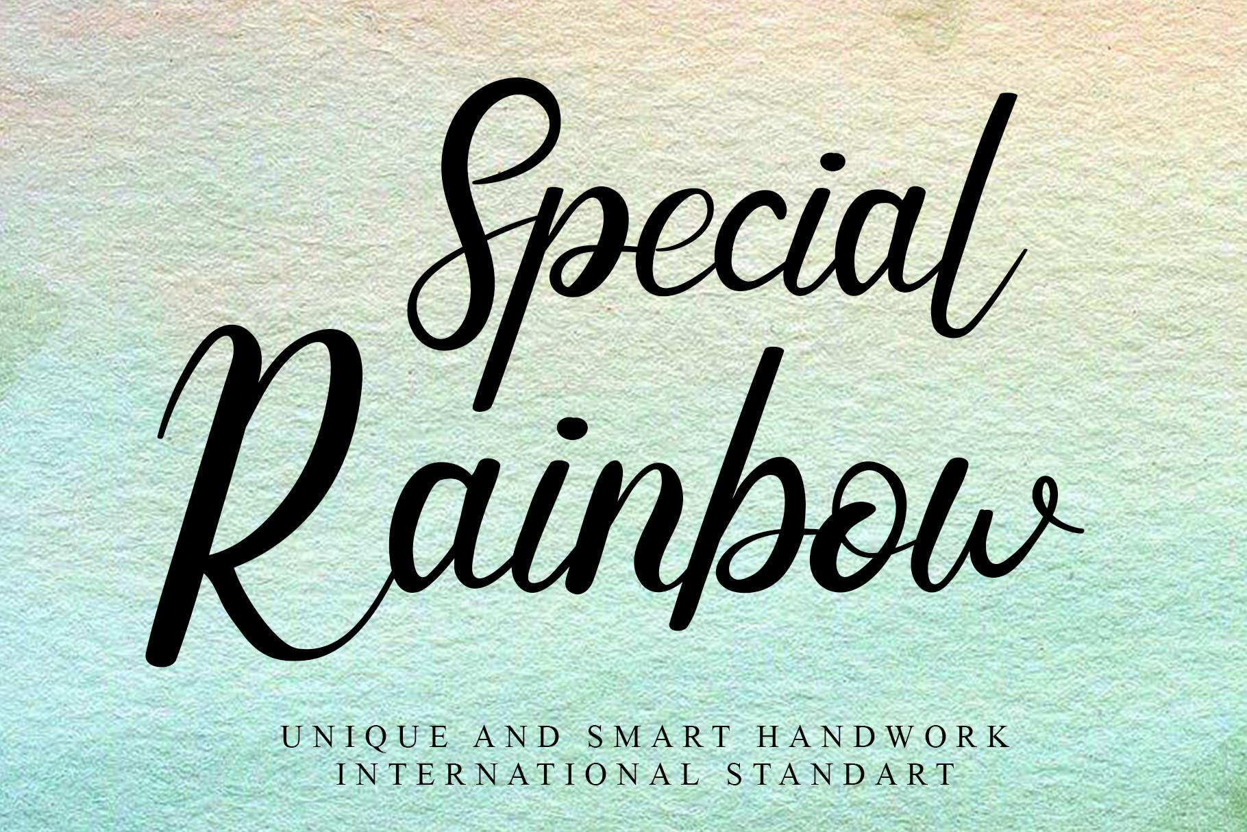 Special Rainbow Font