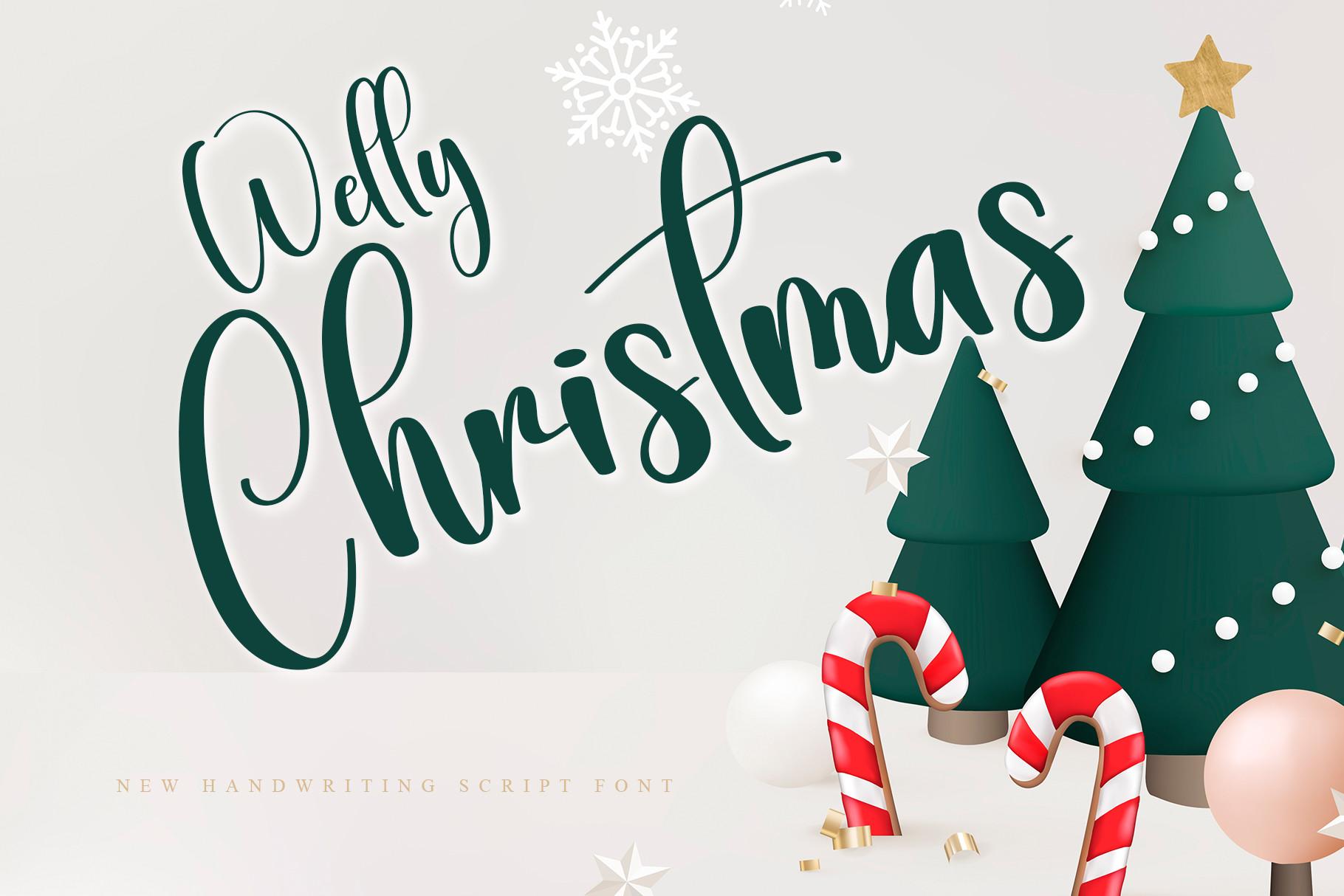 Welly Christmas Font