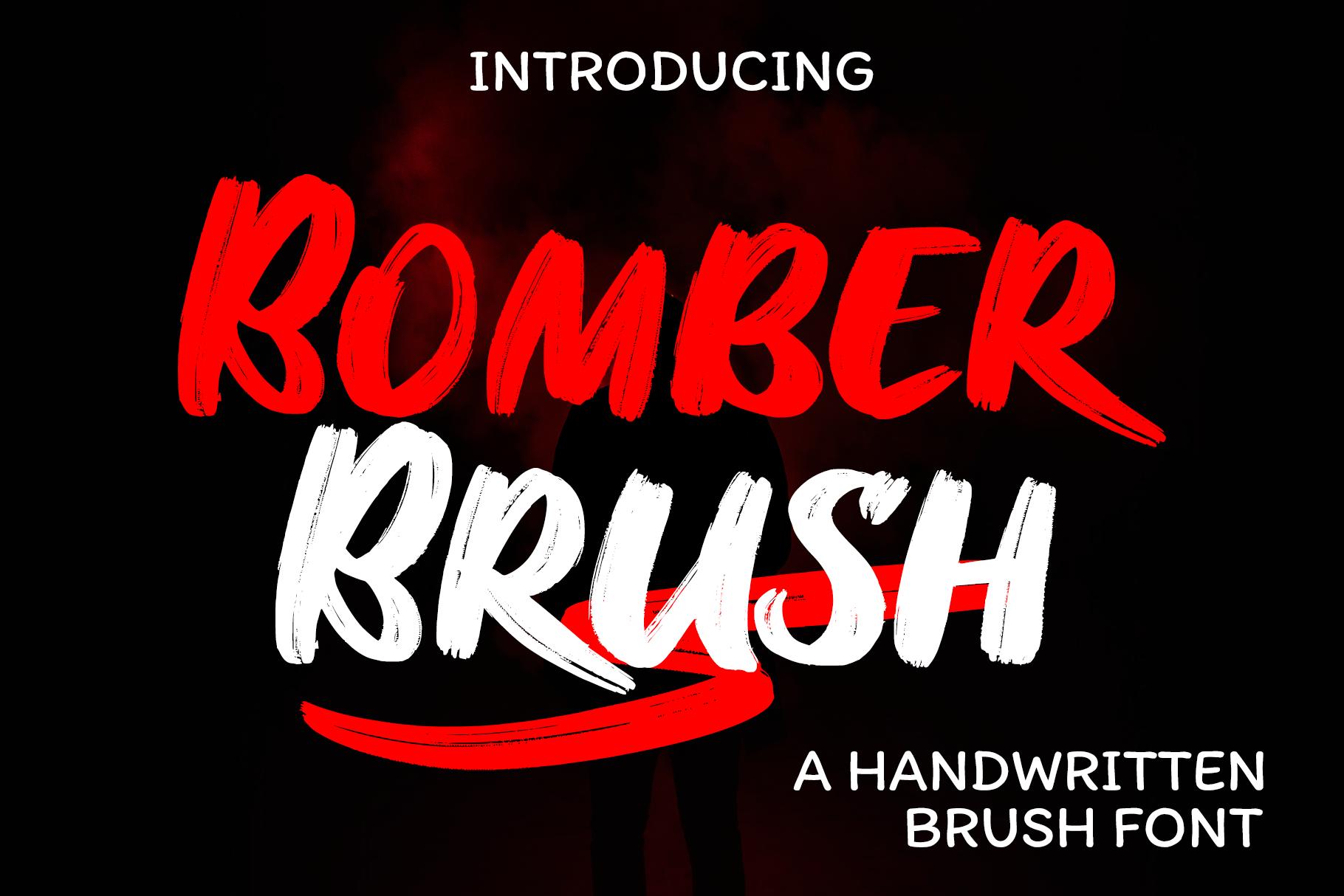 Bomber Brush Font